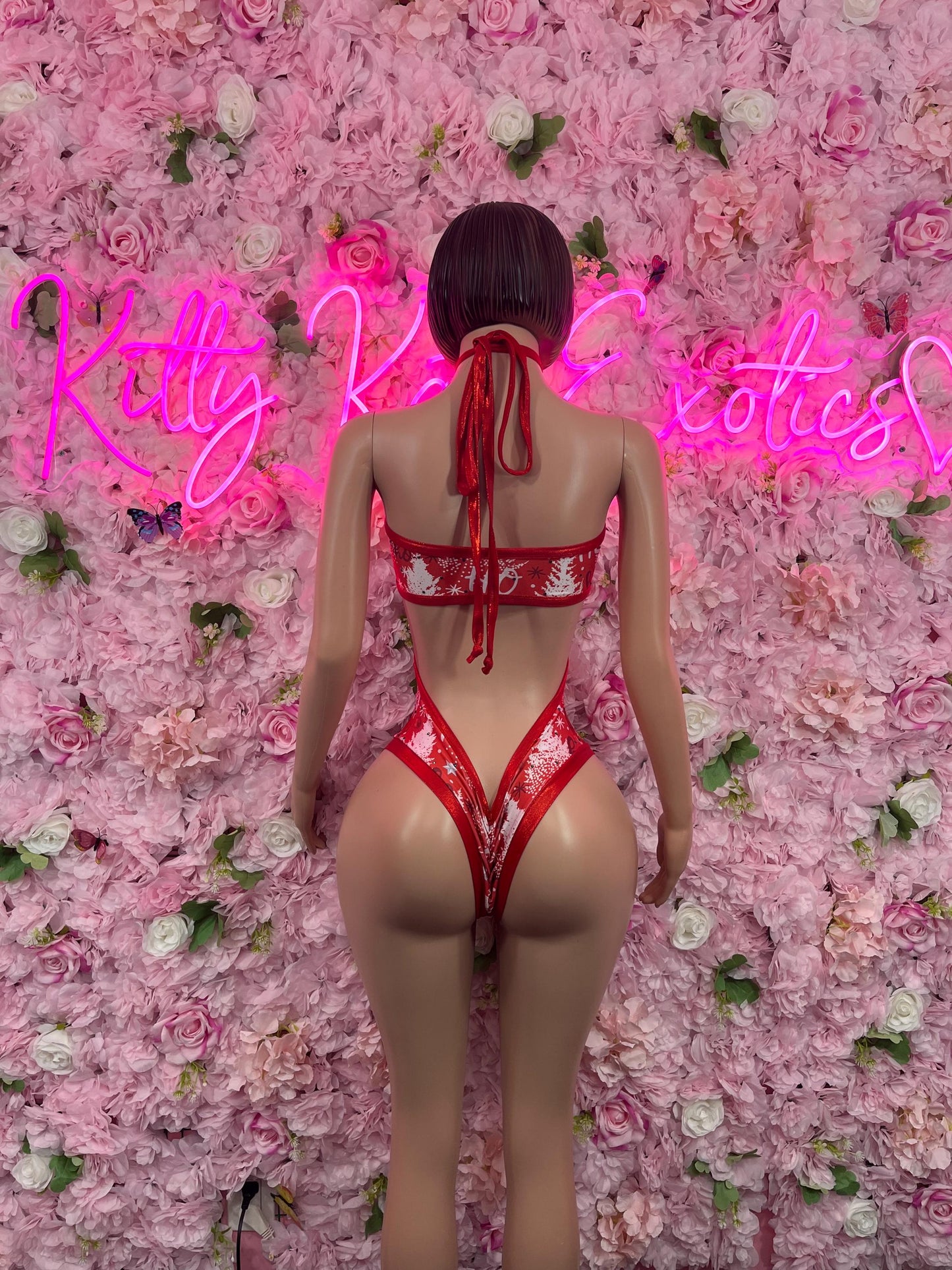 Christmas Sexy Santa  Costume - One Piece Holiday Outfit - Festive Womens Christmas Lingerie Christmas