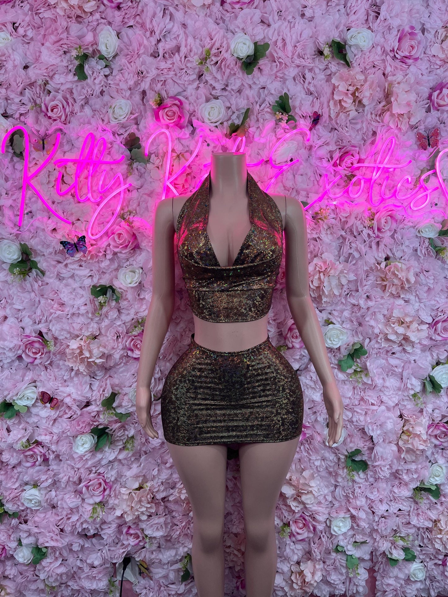 Sexy Dress Gold  Exotic Dancewear for Performers, Raves, or Night Out | Bottle girl Outfits Dinner Dress Date night Womens Clothing