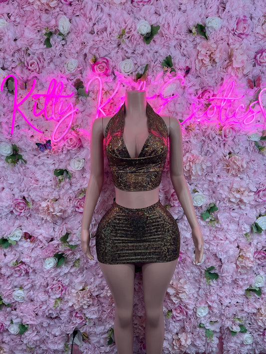 Sexy Dress Gold  Exotic Dancewear for Performers, Raves, or Night Out | Bottle girl Outfits Dinner Dress Date night Womens Clothing