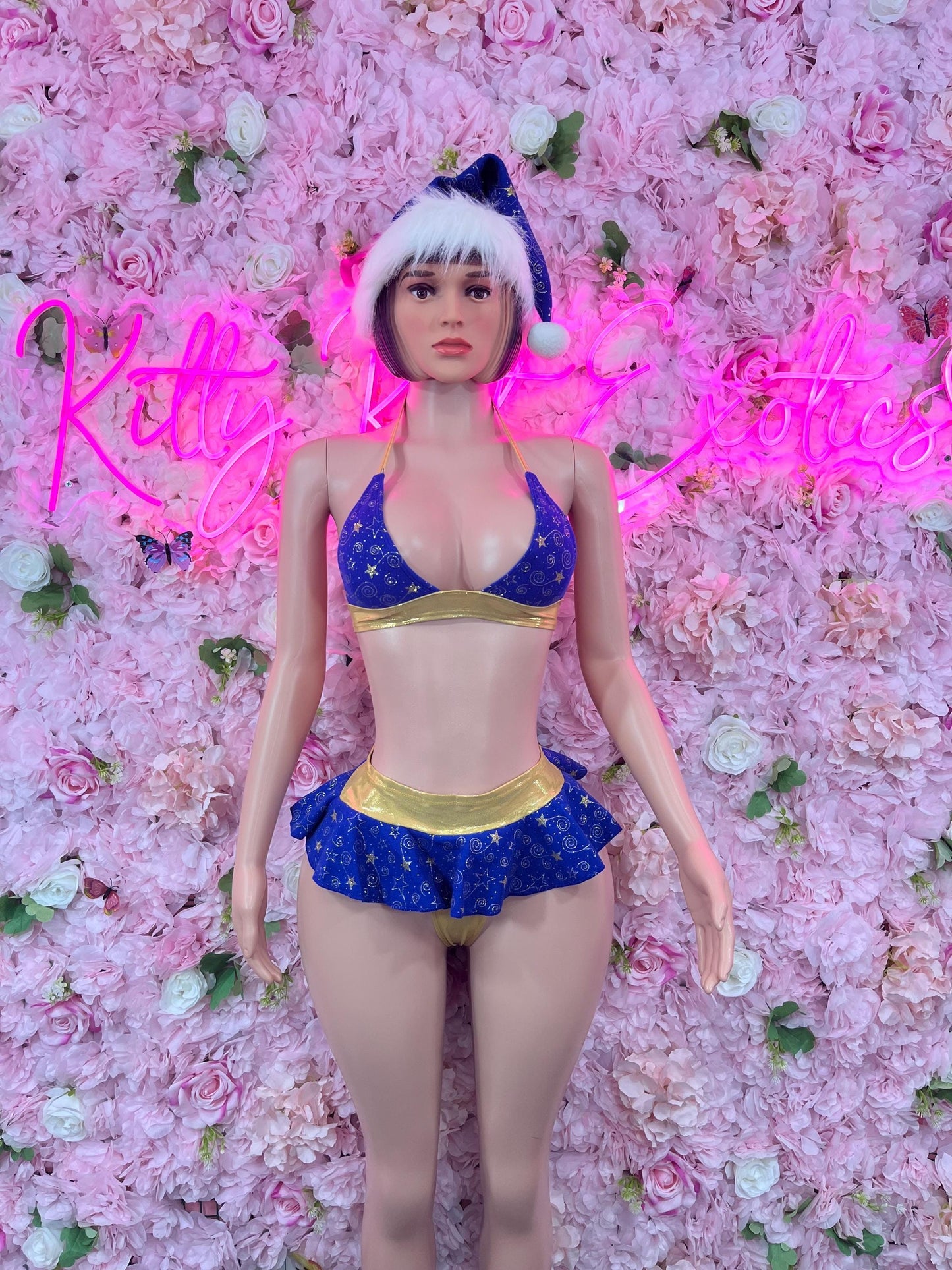 Naughty Santa Sexy Santa Christmas Costume - Two Piece Holiday Outfit - Festive Womens Christmas Lingerie -Hat Included Christmas