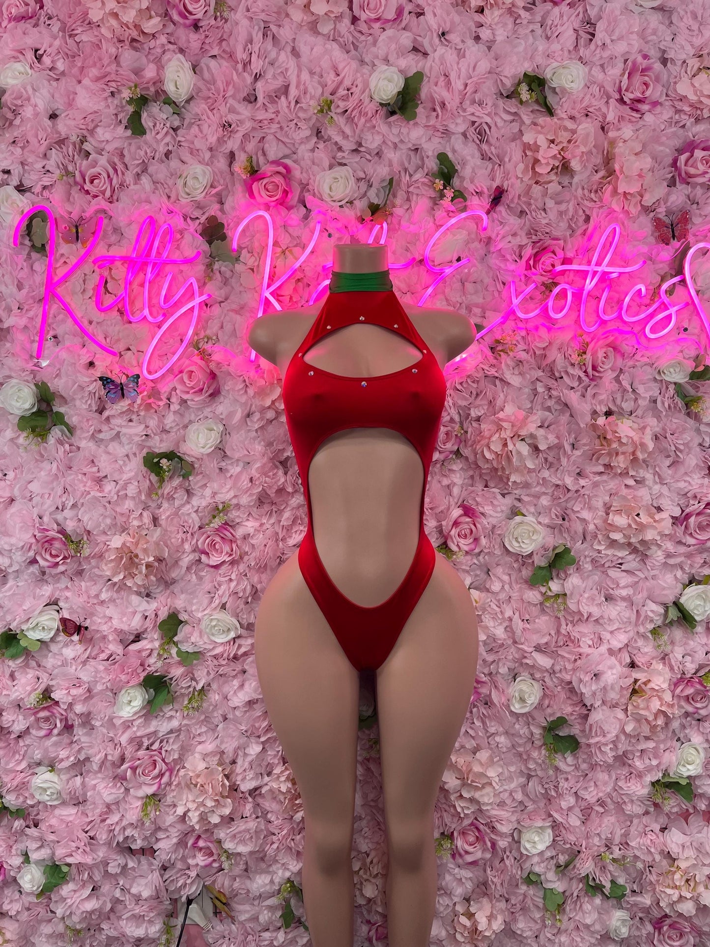 Naughty Santa Sexy Santa Christmas Costume - One Piece Holiday Outfit - Festive Womens Christmas Lingerie Christmas