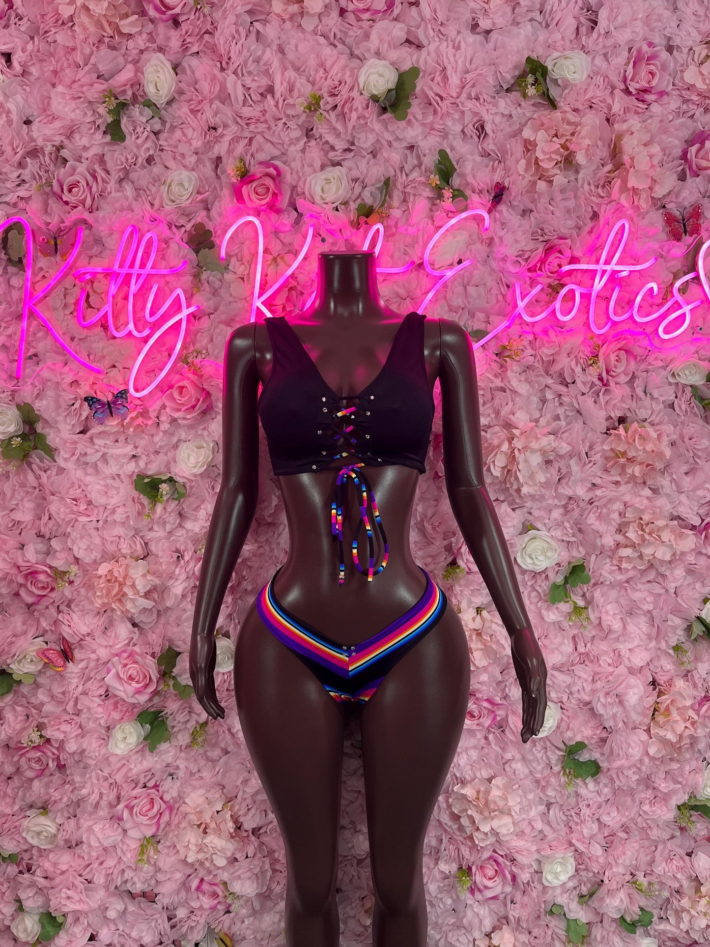 Two Piece Multicolor Fedtivalwear Ravewear