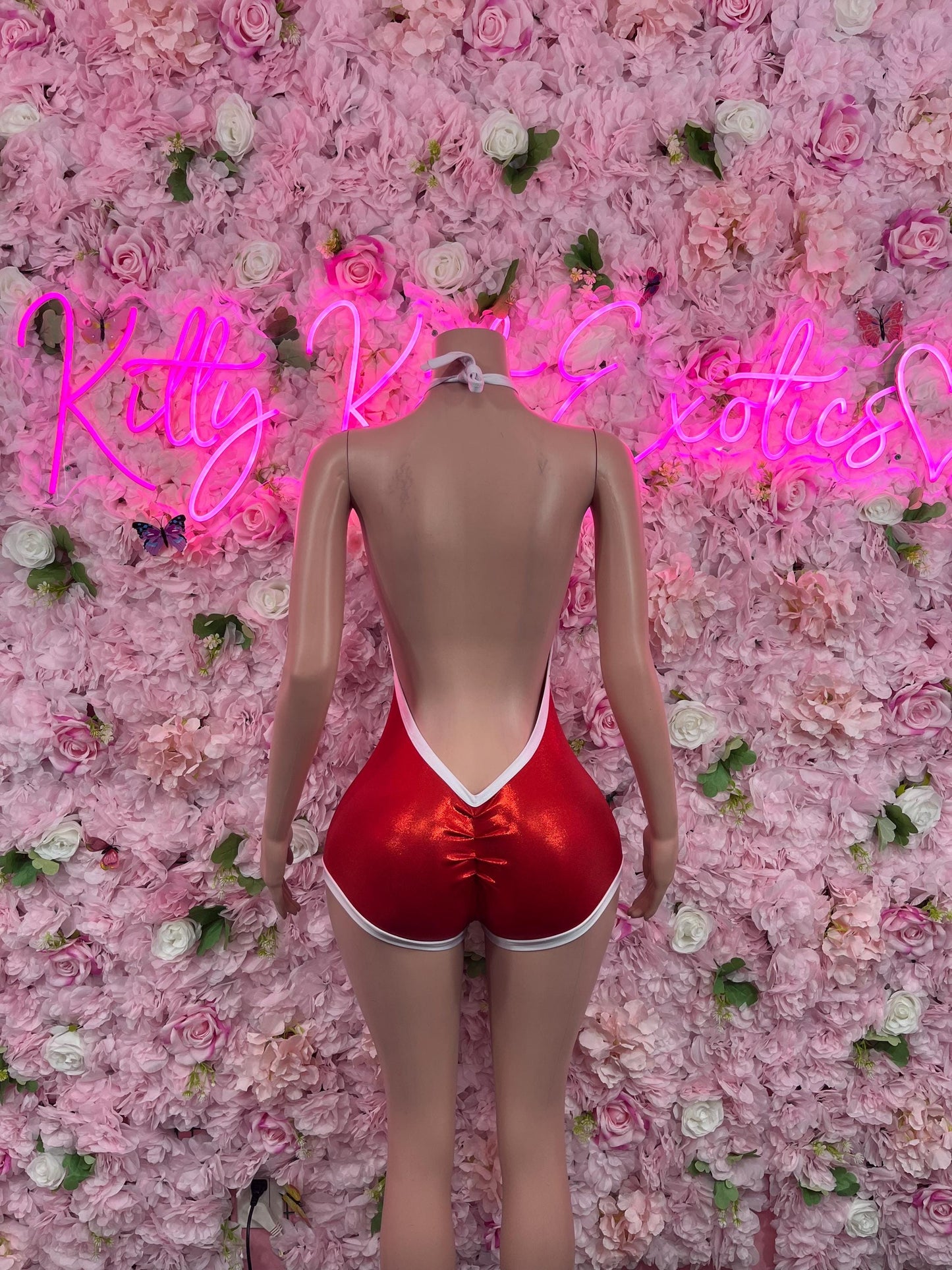 Valentines Day Naughty Christmas Costume One Piece Bodysuit Festive wear Christmas