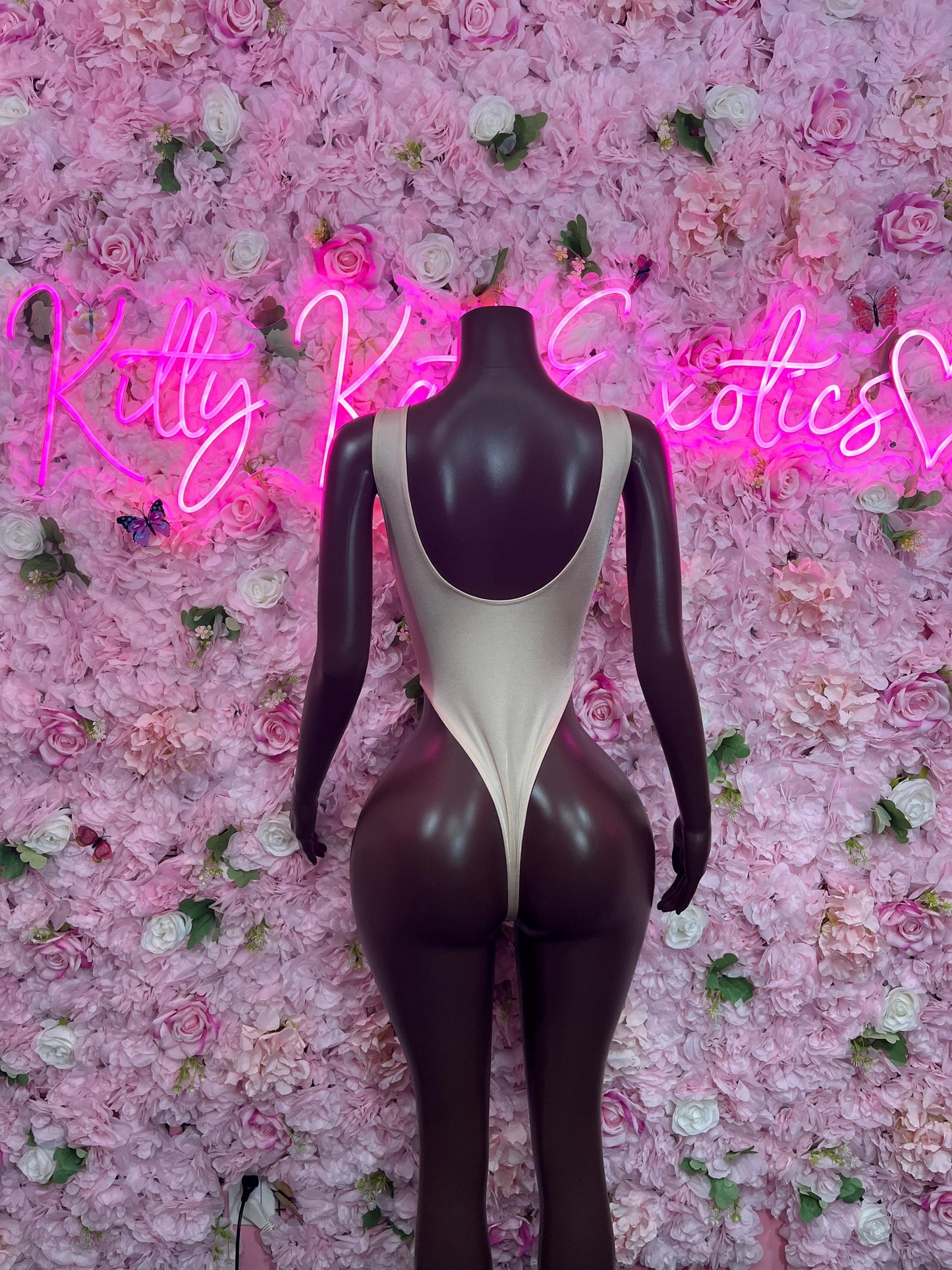 Bottlegirl One Piece Nude Bodysuit Ravewear Festivalwear Bartender Outfit