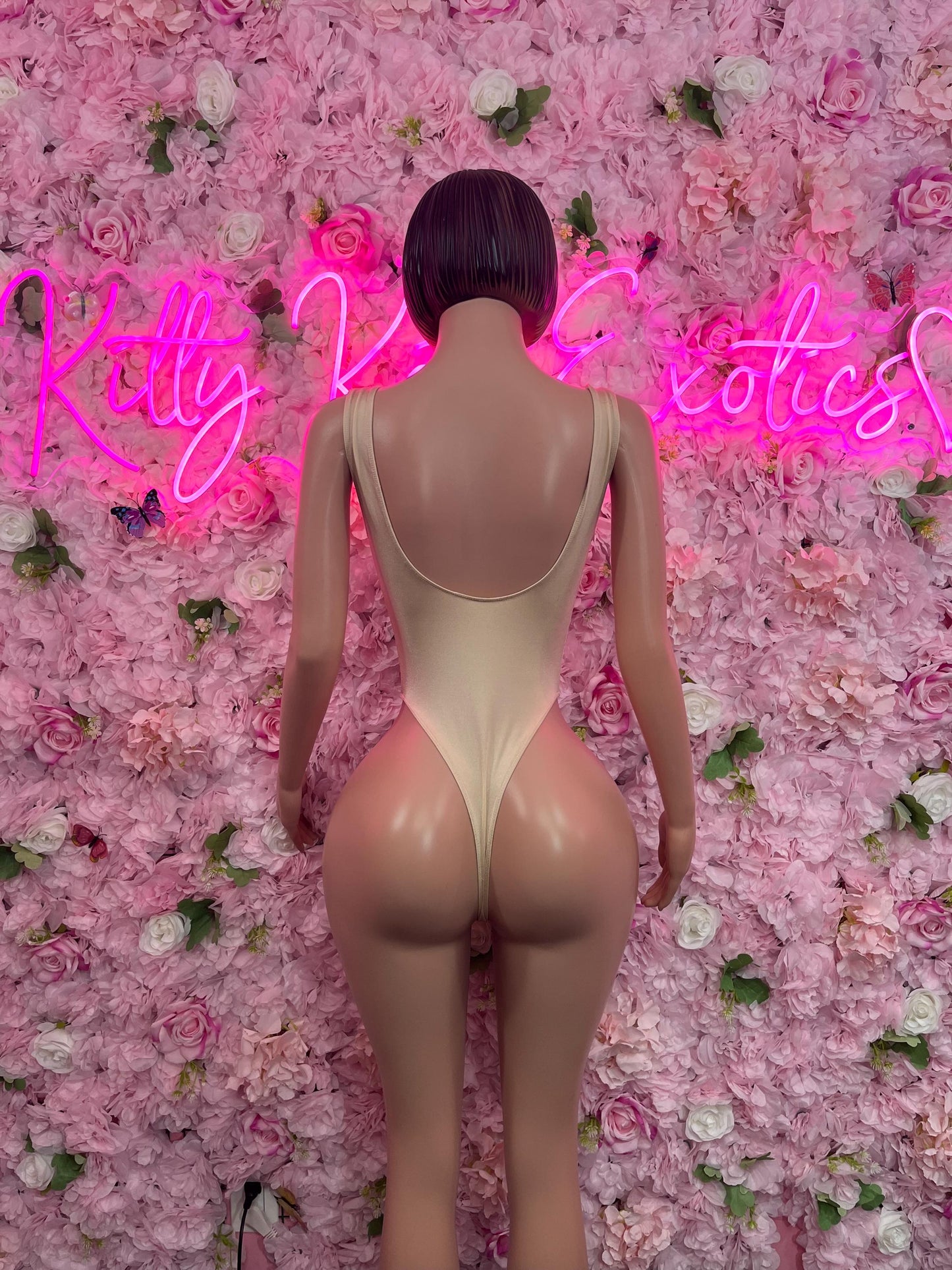 Bottlegirl One Piece Nude Bodysuit Ravewear Festivalwear Bartender Outfit