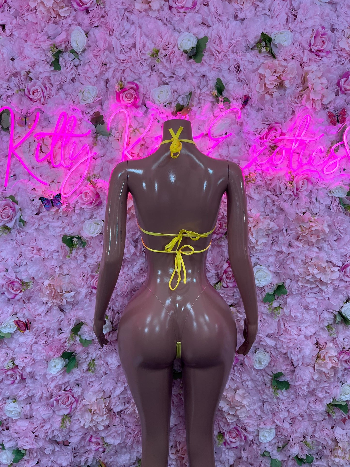 Two Piece Gold Metallic Bikini Bottlegirl Set Dancewear Festival Wear