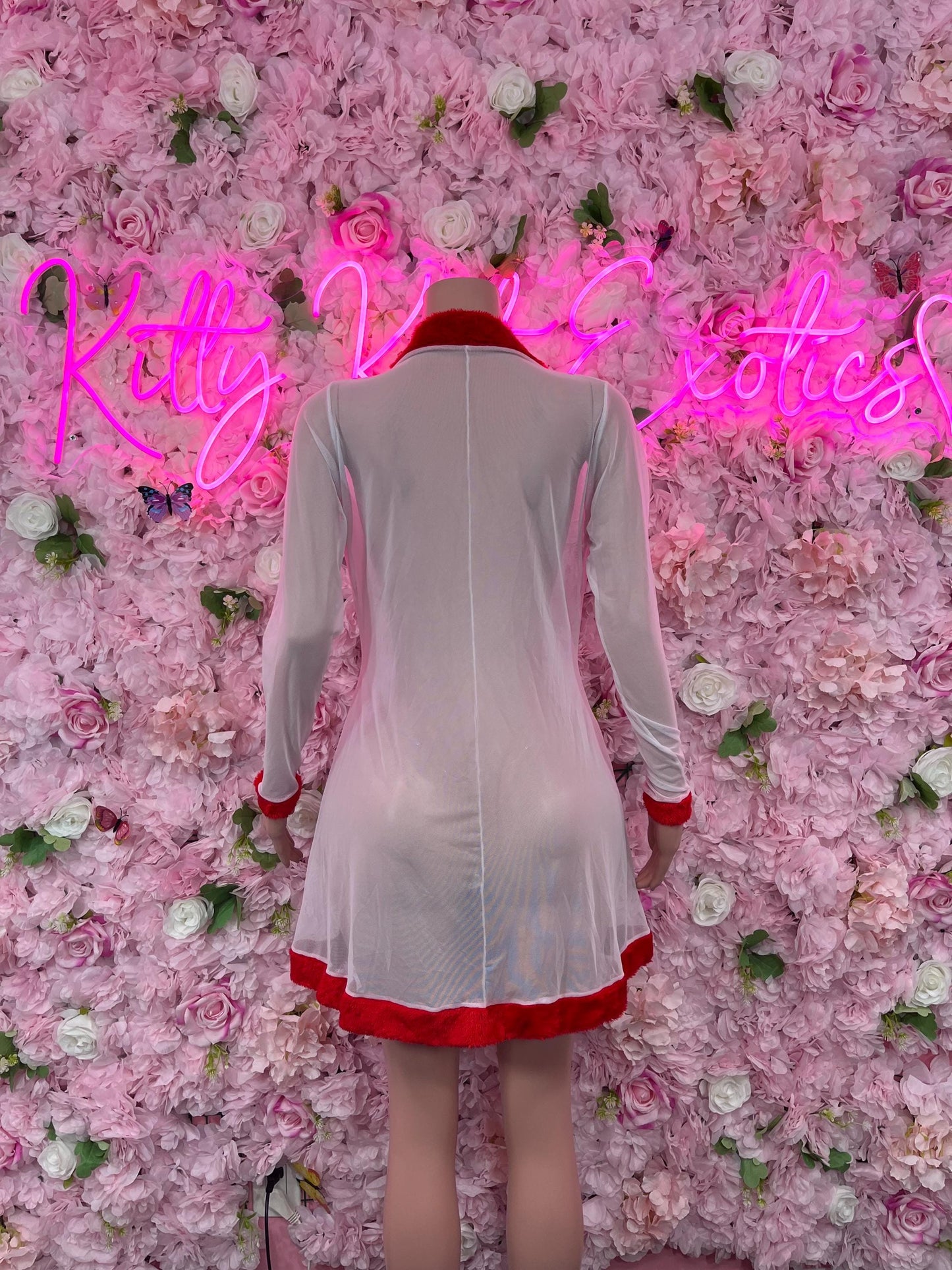 Sexy Santa Christmas Holiday Robe for Women  Festive Lingerie & Holiday Costume Christmas