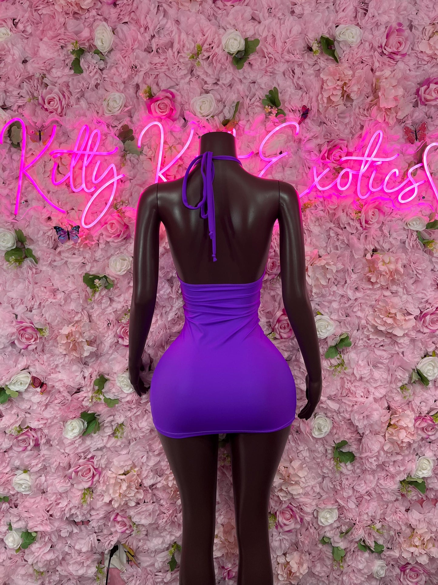 New YearsPurple Dress - Exotic Dancewear  Elegant and Sexy Evening Dress for Performers, Events, or Special Occasions Womens Clothing