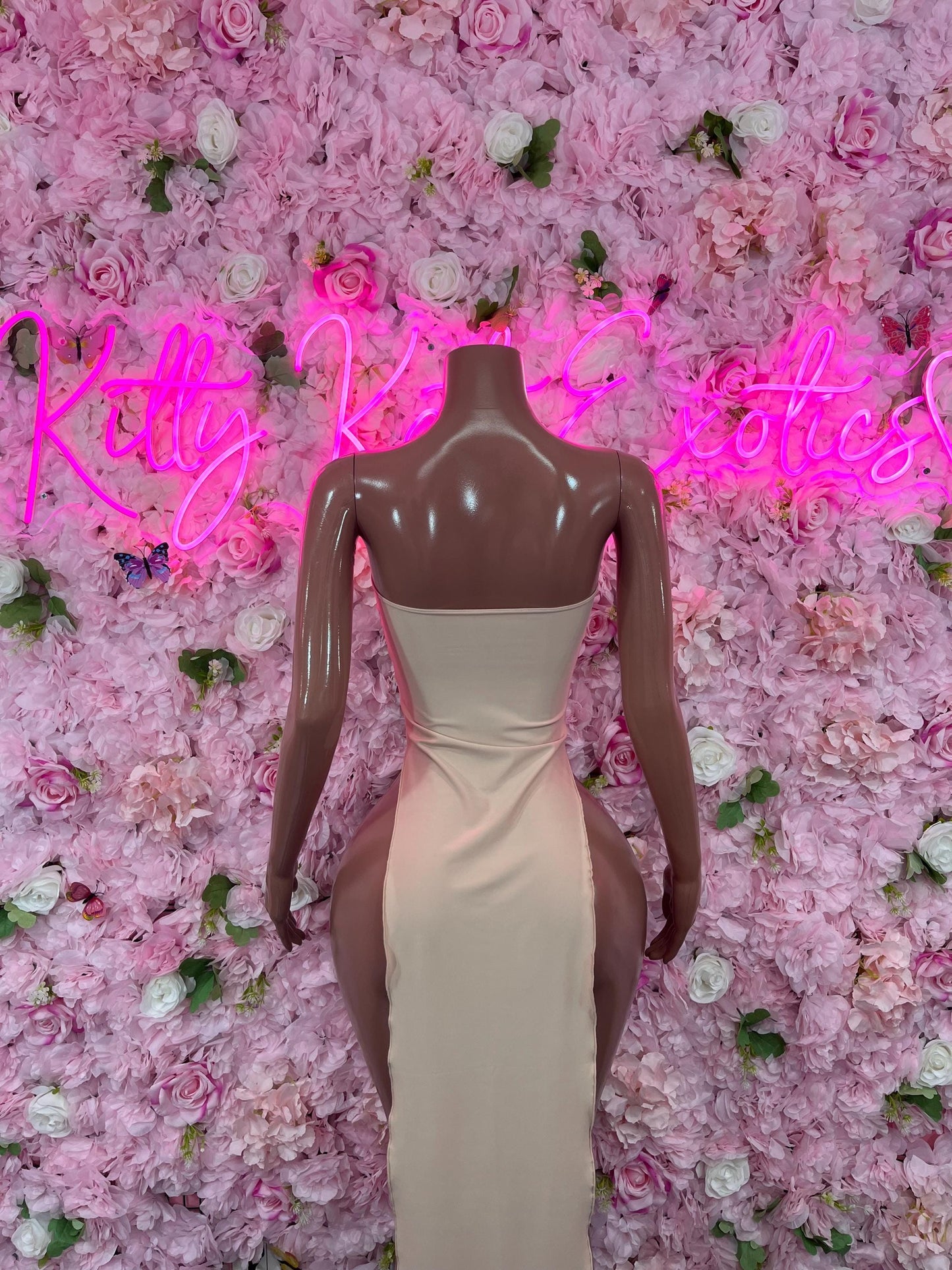 Gown Nude  Soft and Elegant Party, Evening, or Casual Wear | Luxurious Women's Fashion