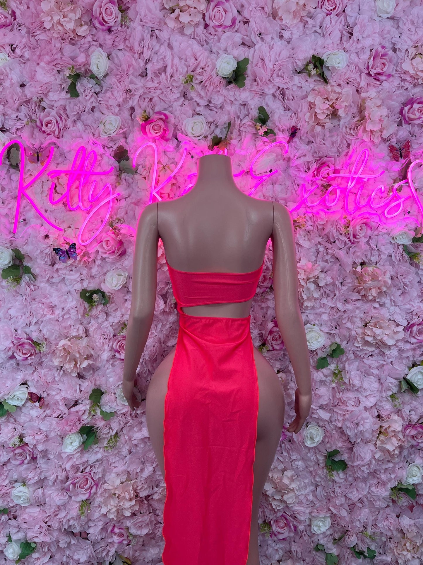 Gown Coral   Soft and Elegant Party, Evening, or Casual Wear | Luxurious Women's Fashion