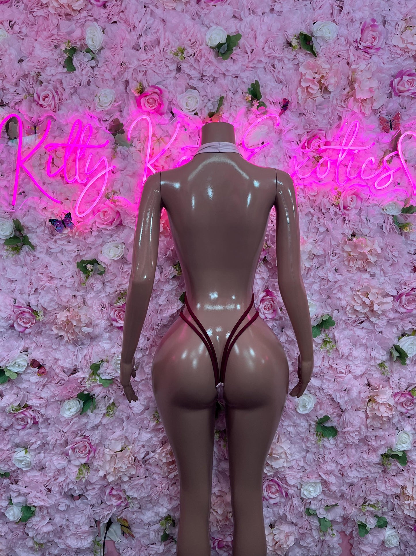Exotic Dancewear Bottlegirl One-Piece Pink Slingshot  Exotic Dancewear for Performers, Raves, or Night Out | Bottle girl Outfits