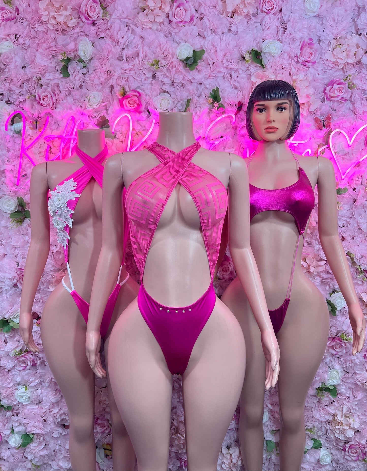 Exotic Dancewear One Piece Bodysuit Pink   Sexy Clubwear & Dancewear for Raves, Parties, or Festivals | Bold and Eye-Catching Outfit