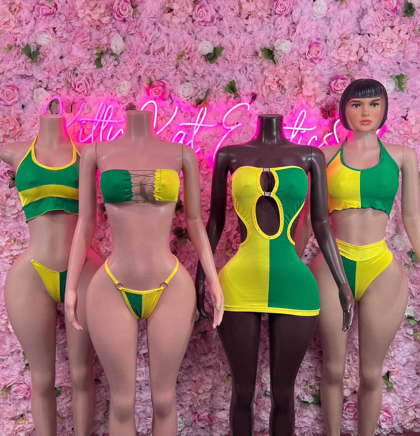 Brazil Flag Two-Piece | Brazilian Pride Swimwear | Bold Beachwear for Summer | Samba-Inspired Brazil Swim Set | Festival & Pool P