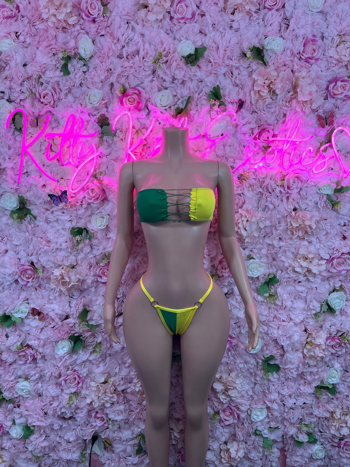 Brazil Flag Two-Piece Bikini Set | Brazilian Pride Swimwear | Bold Beachwear for Summer | Samba-Inspired Brazil Swim Set | Festival & Pool P