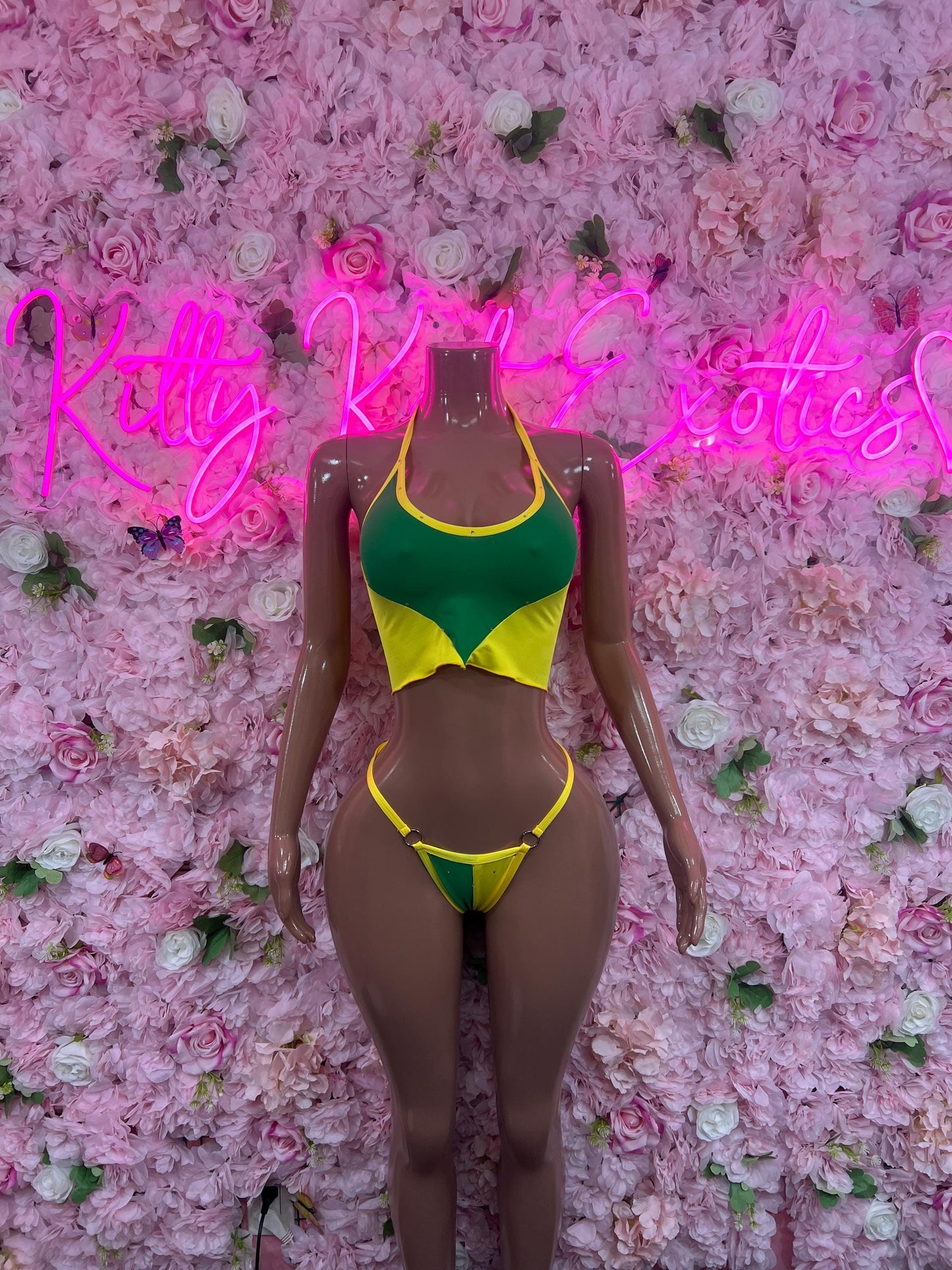 Brazil Flag Two-Piece Bikini Set | Brazilian Pride Swimwear | Bold Beachwear for Summer | Samba-Inspired Brazil Swim Set | Festival & Pool P