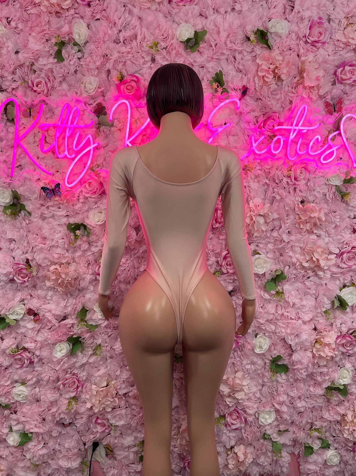 Bottle Girl One Piece Pink Sexy Party Outfit, Clubwear, or Night Out Fashion | Bartender Ravewear  Look Women's Clothing