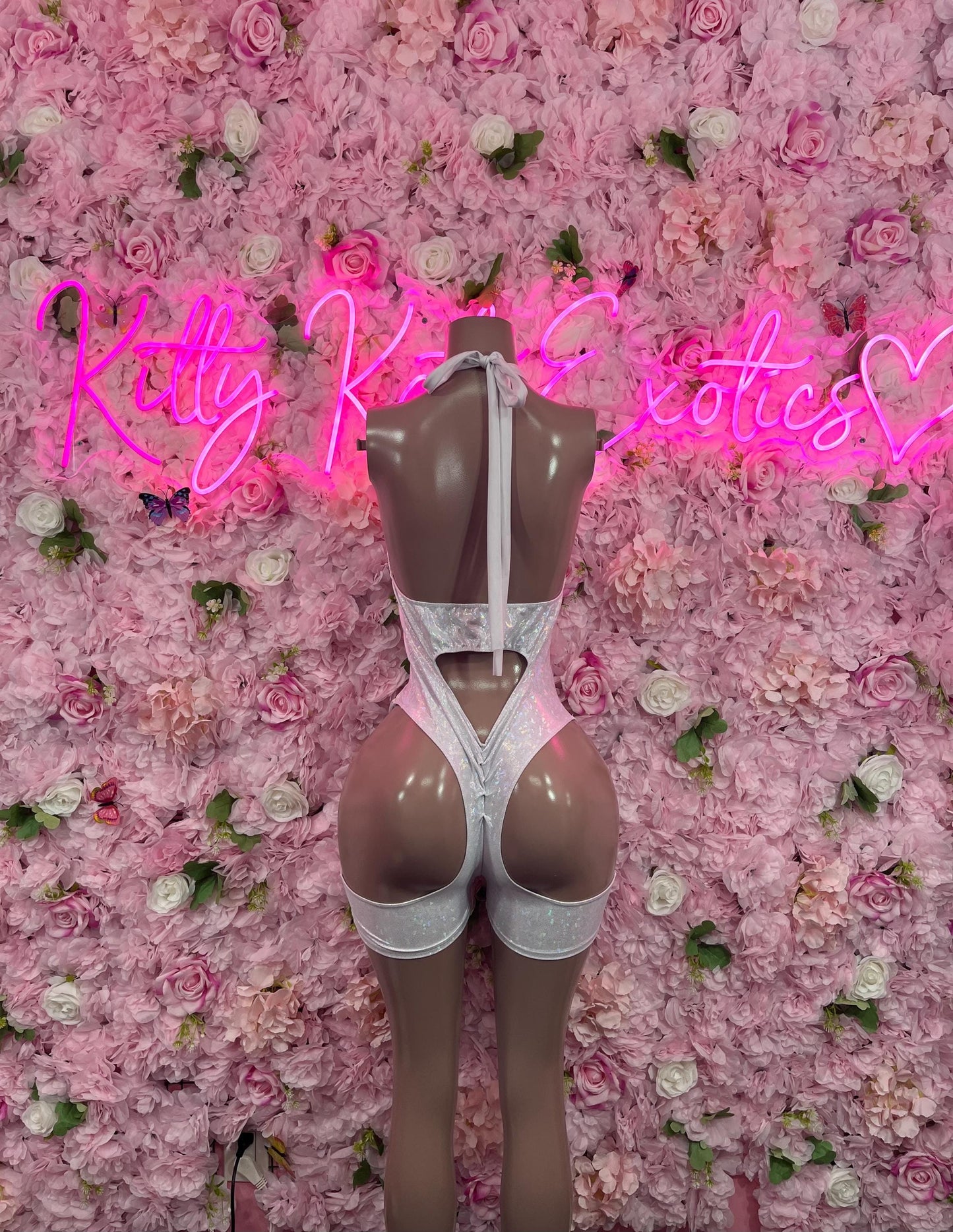 Bottlegirl One-Piece Crushed Metallic Bodysuit | Bartender Clubwear |  Dancewear Festival Wear Waitress