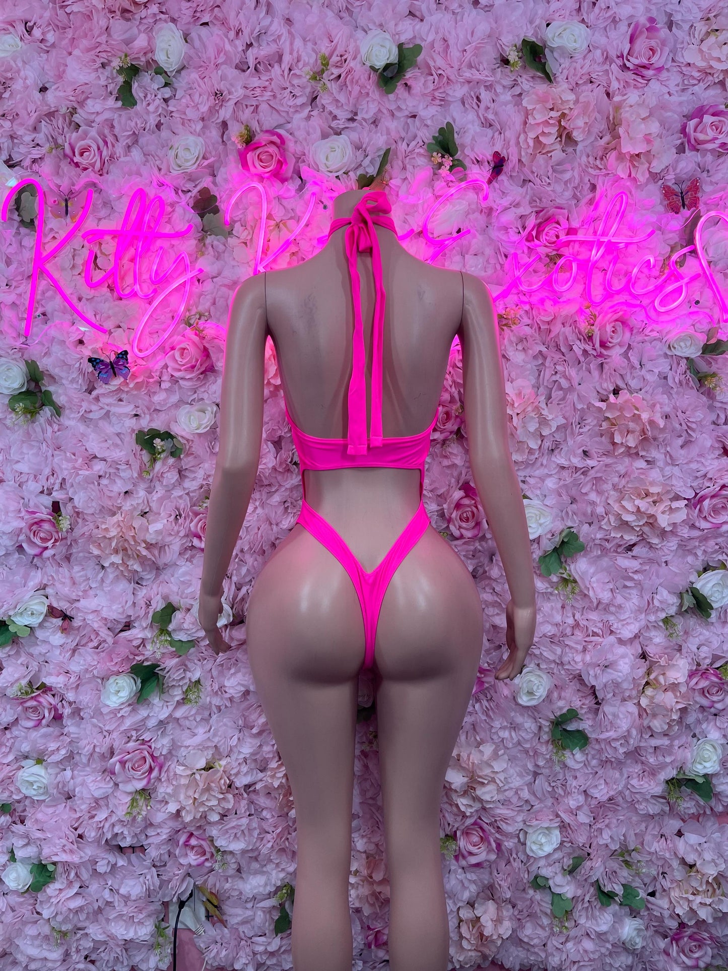 One-Piece Pink Bodysuit  Dancewear Festival Wear Ravewear Festive