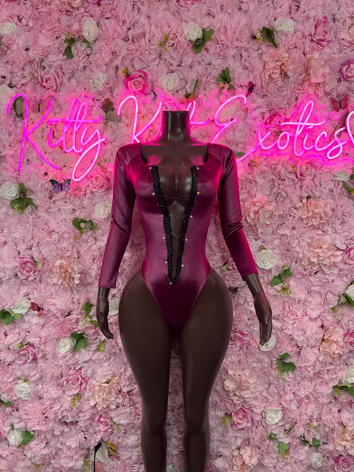 Bottlegirl One-Piece Purple  Bodysuit  Exotic Dancewear for Performers, Raves, or Night Out | Bottle girl Outfits