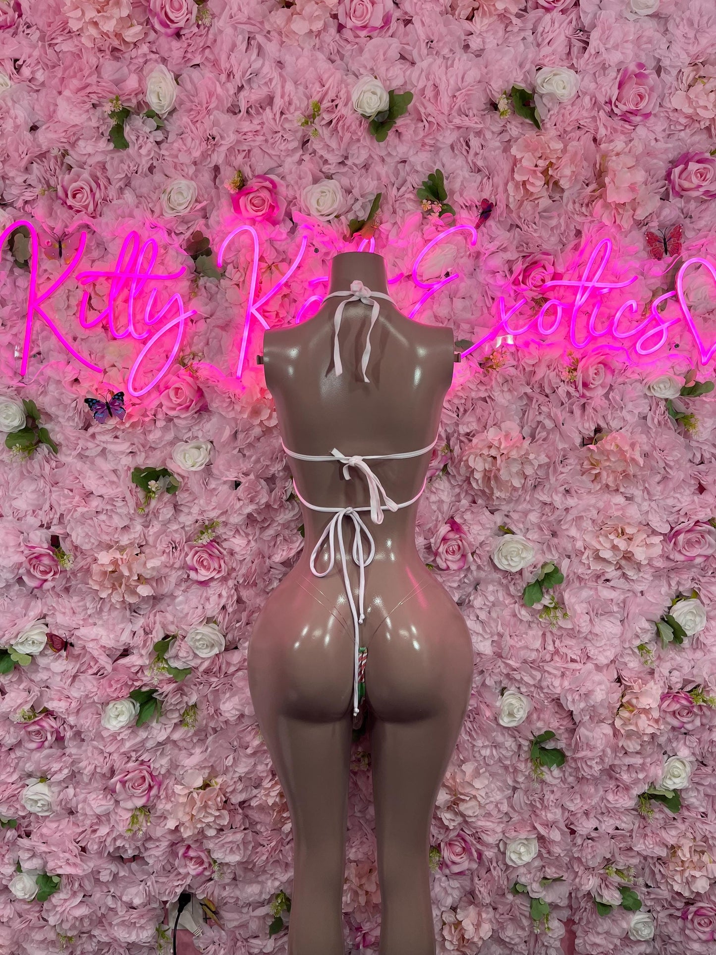 Christmas Sexy Santa  Costume - Two Piece Bikini Holiday Outfit - Festive Womens Christmas Lingerie - Hat Included Christmas