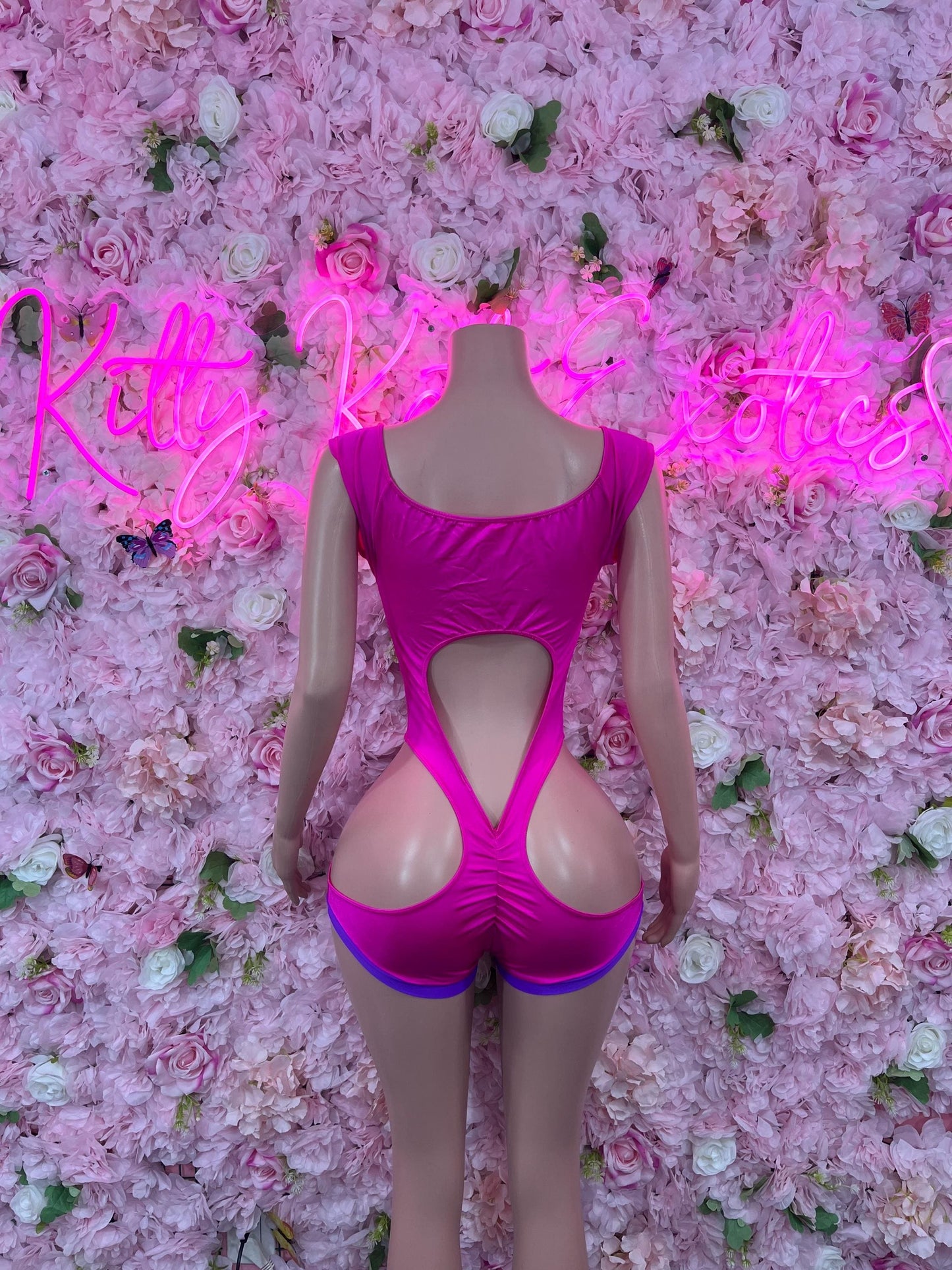 Bottlegirl One-Piece Pink  Bodysuit  Exotic Dancewear for Performers, Raves, or Night Out | Bottle girl Outfits