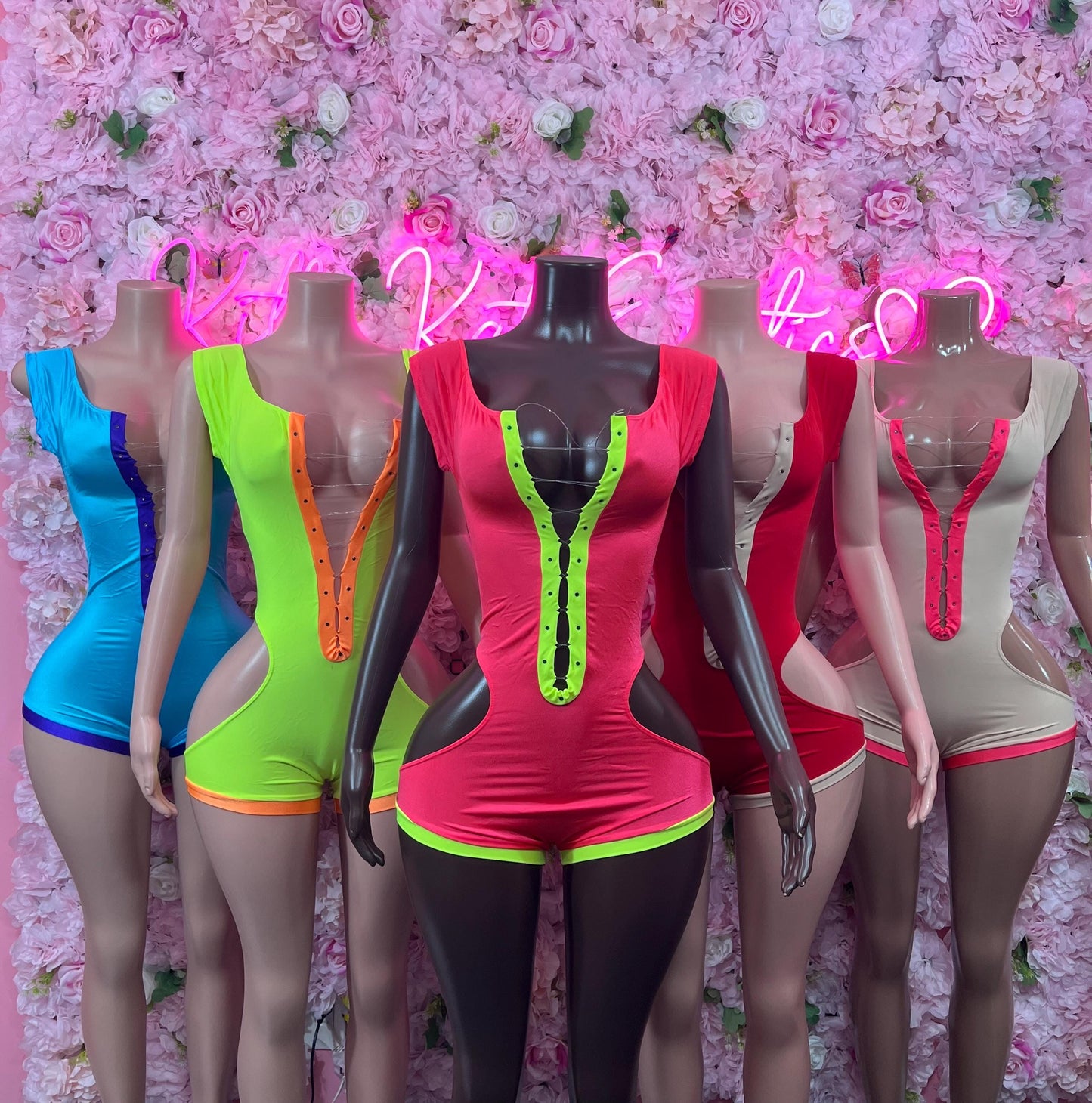 Bottlegirl One-Piece Neon Green  Bodysuit  Exotic Dancewear for Performers, Raves, or Night Out | Bottle girl Outfits