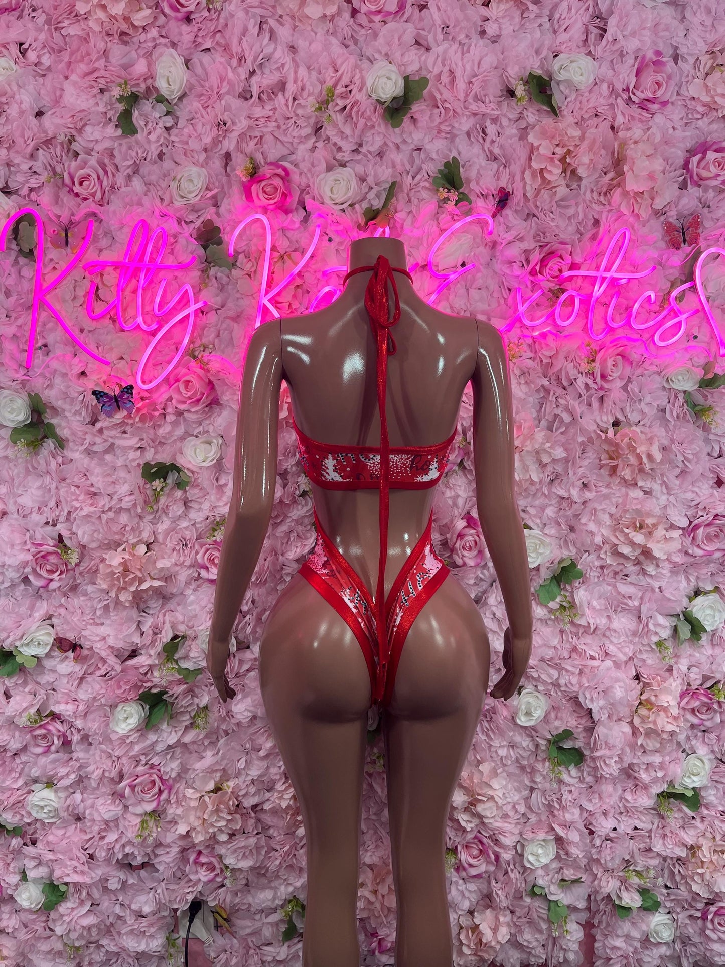 Christmas Sexy Santa  Costume - One Piece Holiday Outfit - Festive Womens Christmas Lingerie Christmas