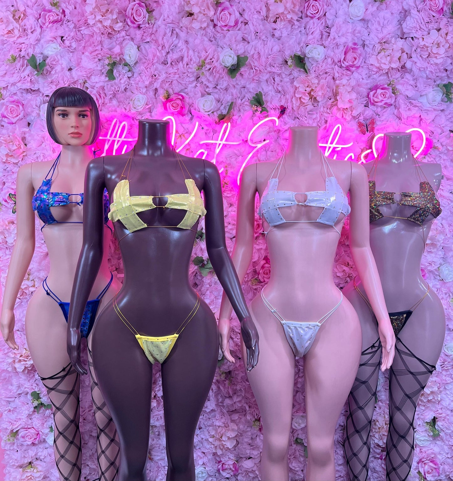 Exotic Dancewear Two-Piece Bikini Purple Metallic  Dancewear Poledance wear Ravewear