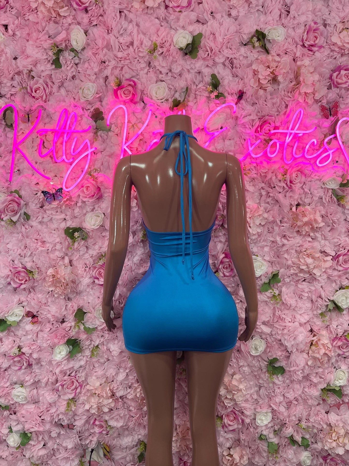 Exotic Dancewear Blue Dress  Glamorous Evening Dress for Parties, Formal Events, or Special Occasions | Sexy and Elegant Fashion