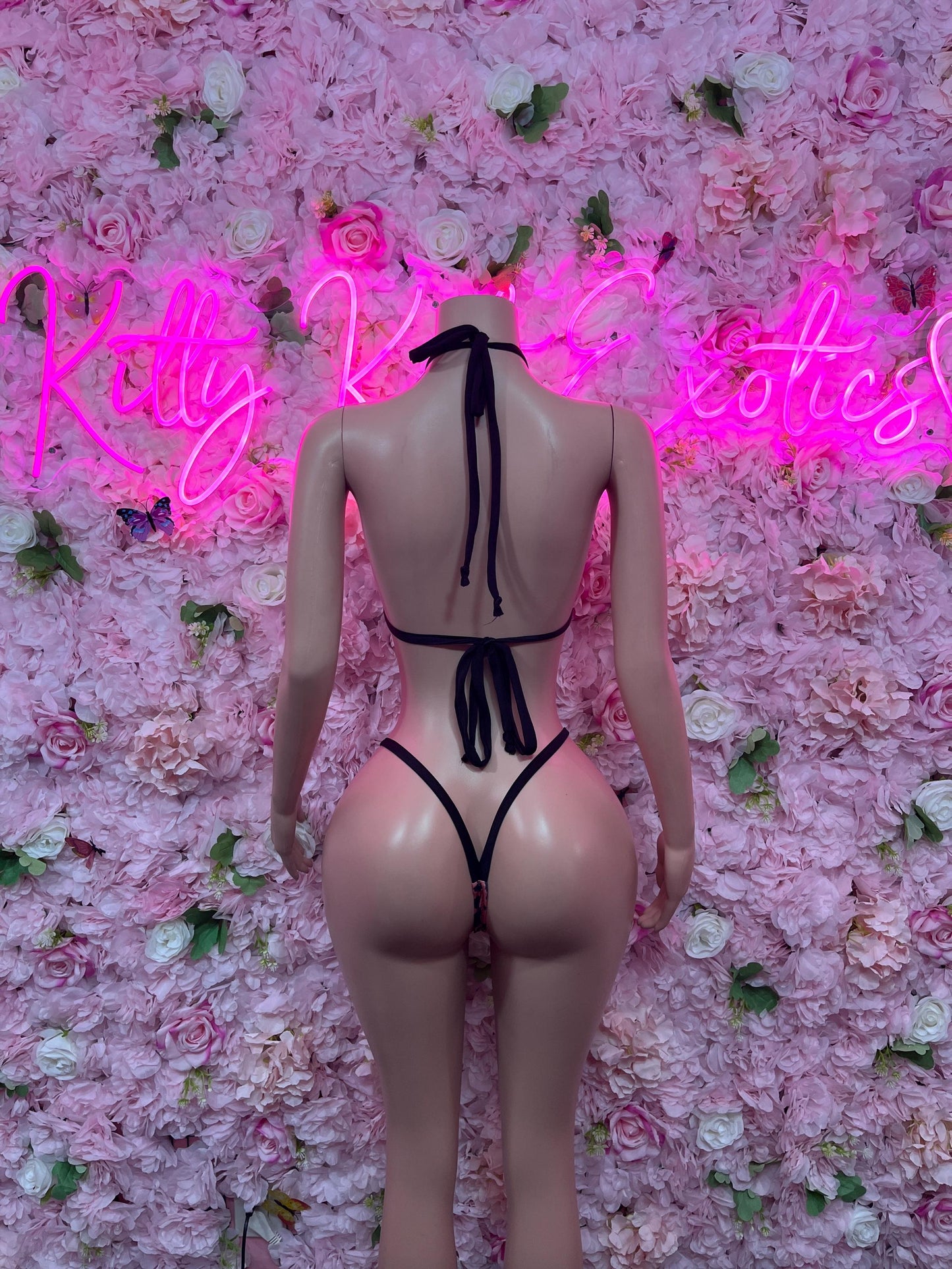 Festival Two - Piece Pink Bikini Cheetah  Exotic Dancewear for Performers, Raves, or Night Out | Sexy and Flattering Style