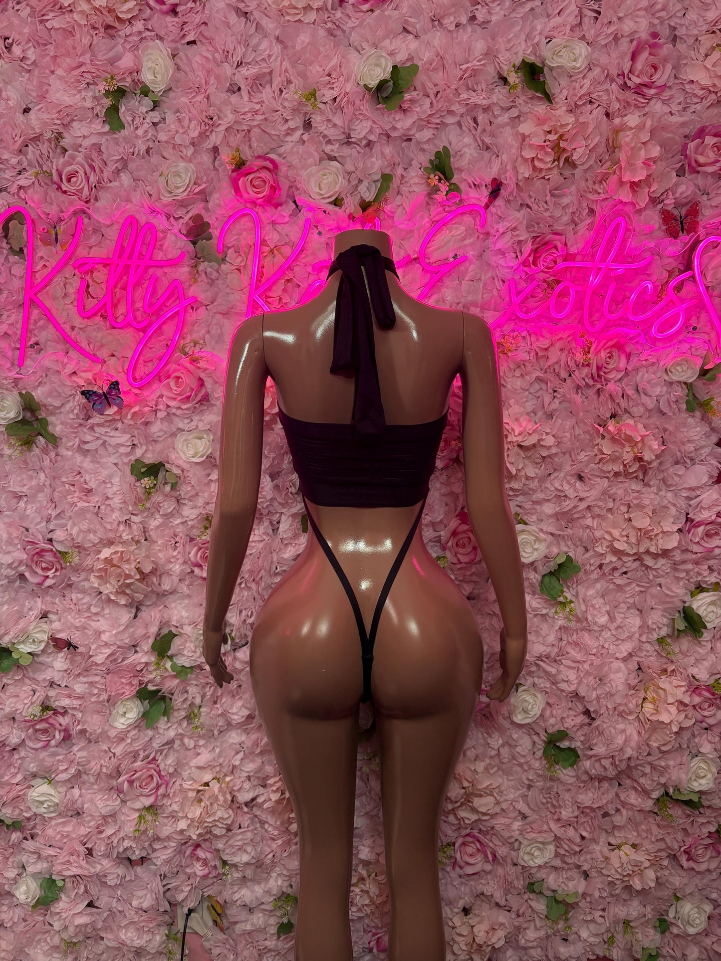 Festival wear  One - Piece Black Bodysuit  Exotic Dancewear for Performers, Raves, or Night Out | Sexy and Flattering Style