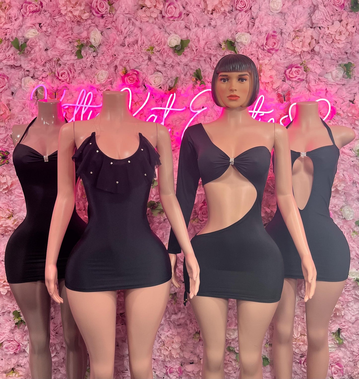 Black Dress  - Exotic Dancewear  Elegant and Sexy Evening Dress for Performers, Events, or Special Occasions Womens Clothing