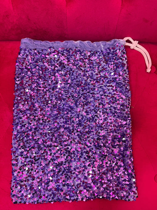 Custom Exotic Dancer Money Bag with Purple  Stylish & Durable Dancewear Accessory for Performers