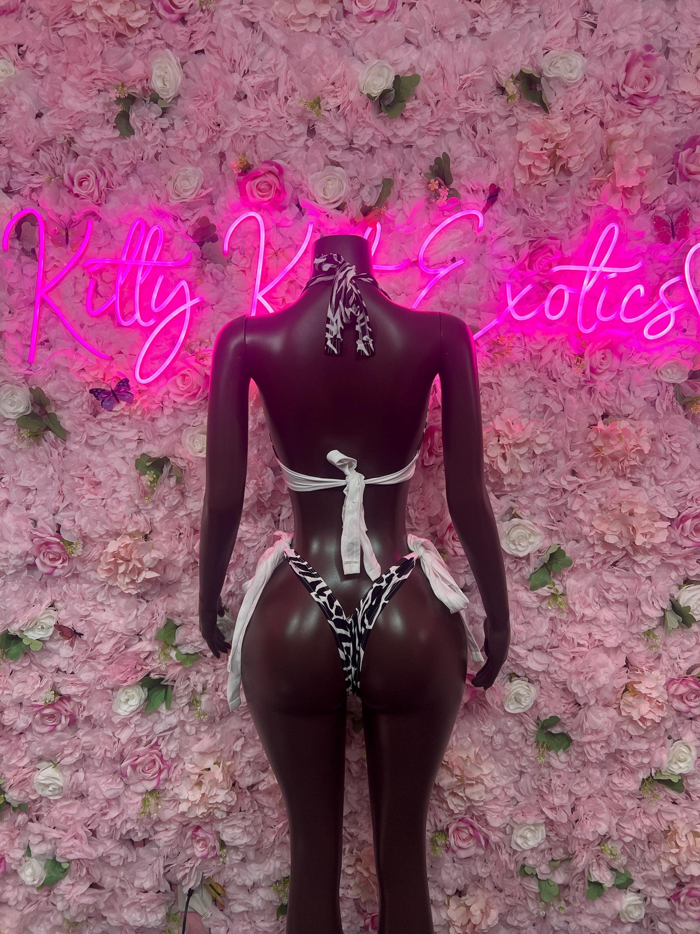 Ravewear Two Piece Zebra  Exotic Dancewear for Performers, Raves, or Night Out | Sexy and Flattering Style