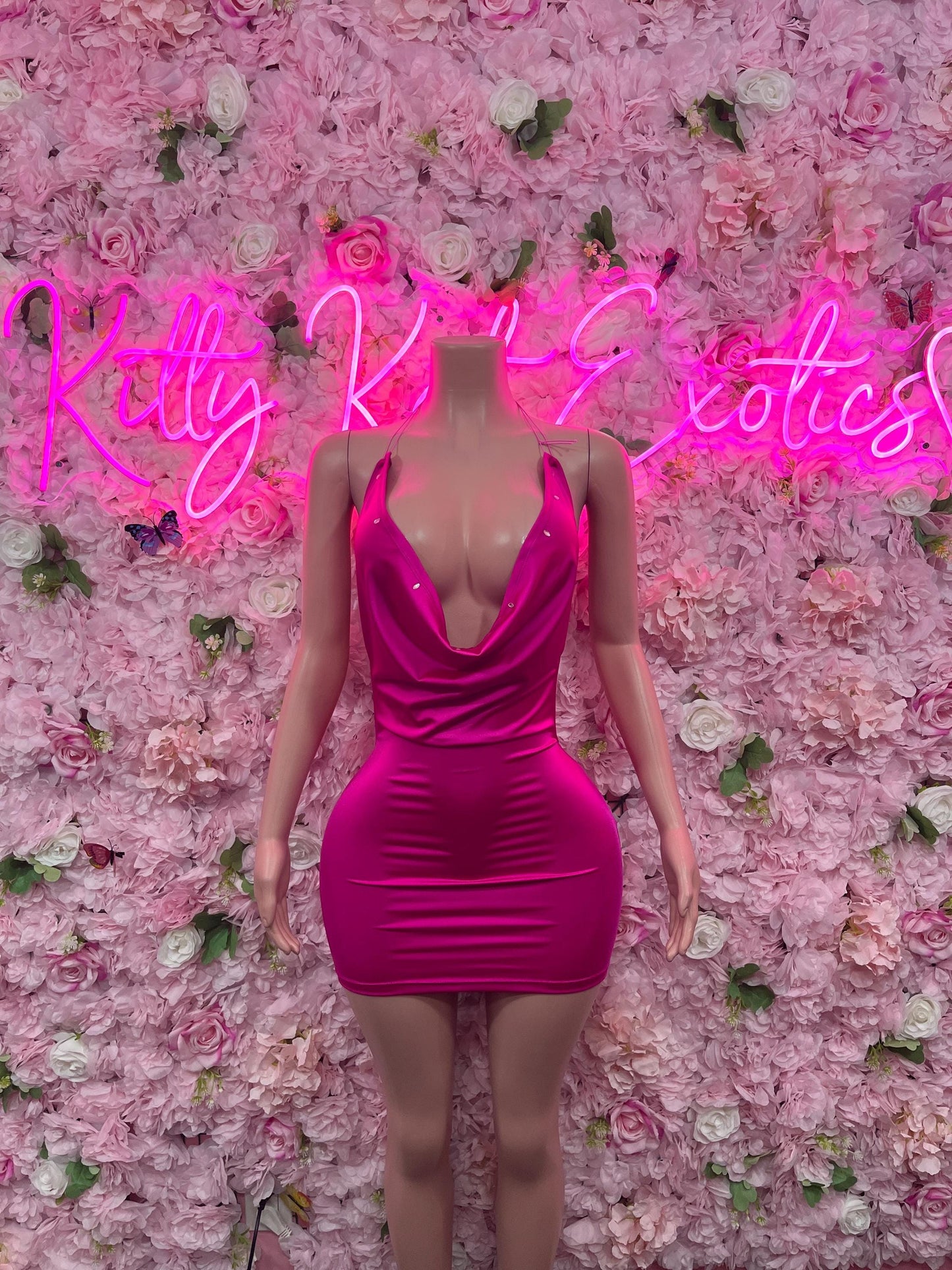 Womens Clothing Dress Pink - Exotic Dancewear  Elegant and Sexy Evening Dress for Performers, Events, or Special Occasions