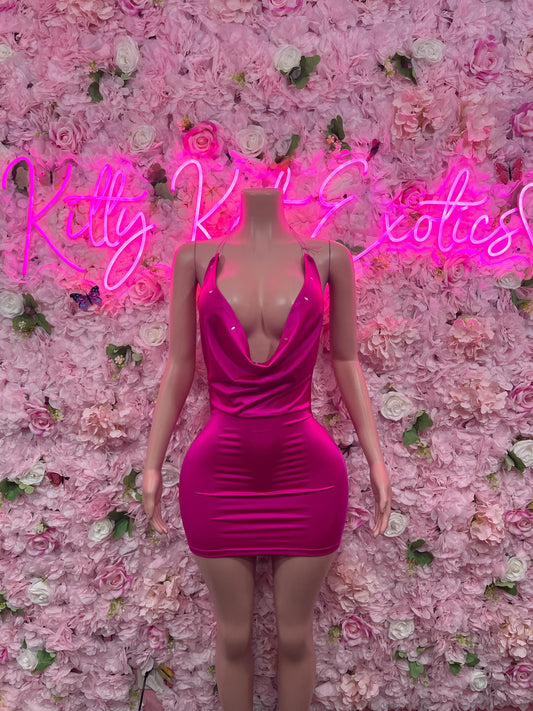 Womens Clothing Dress Pink - Exotic Dancewear  Elegant and Sexy Evening Dress for Performers, Events, or Special Occasions