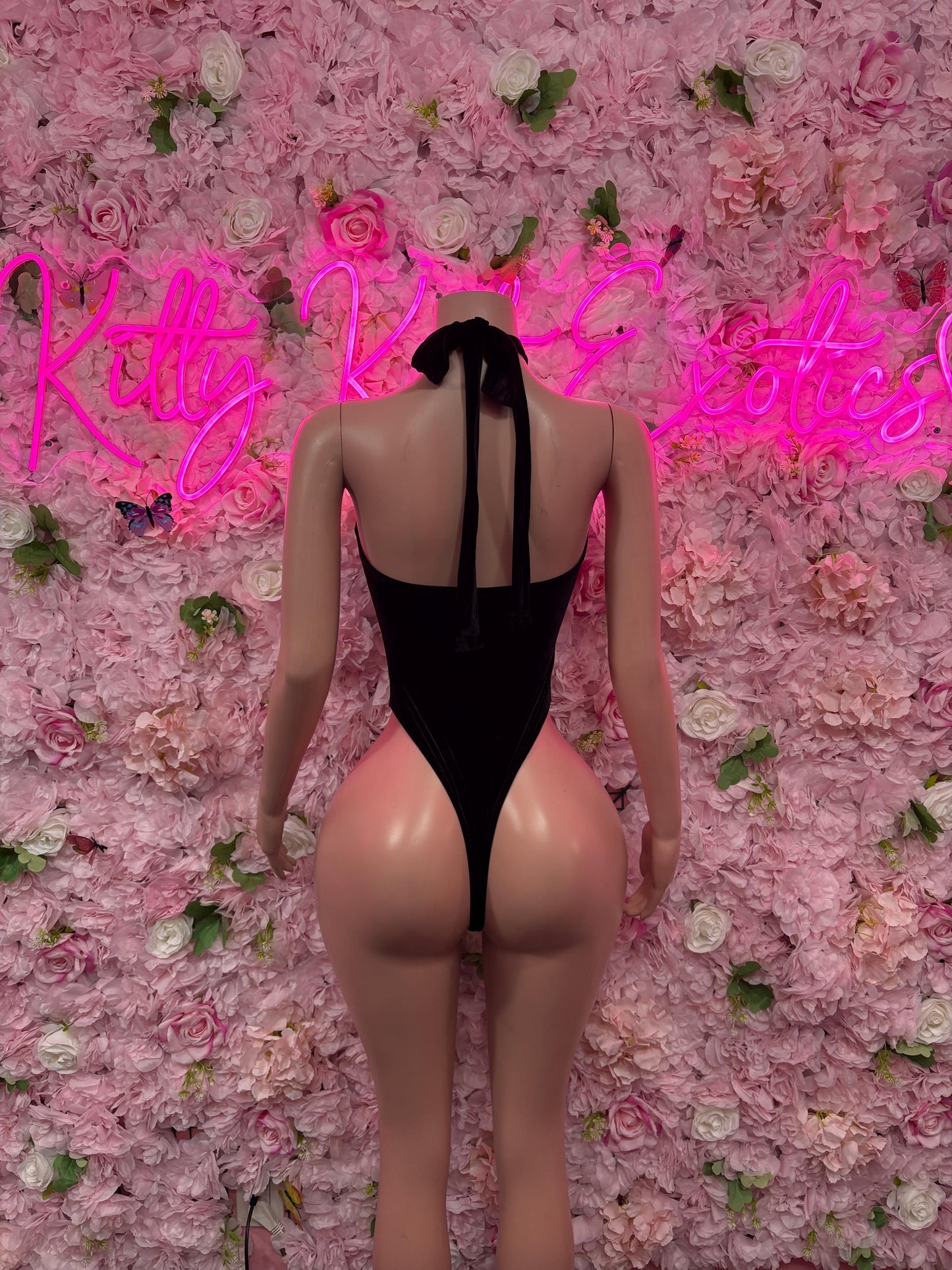 Bartender One Piece Black Bodysuit  Exotic Dancewear for Performers, Raves, or Night Out | Sexy and Flattering Style