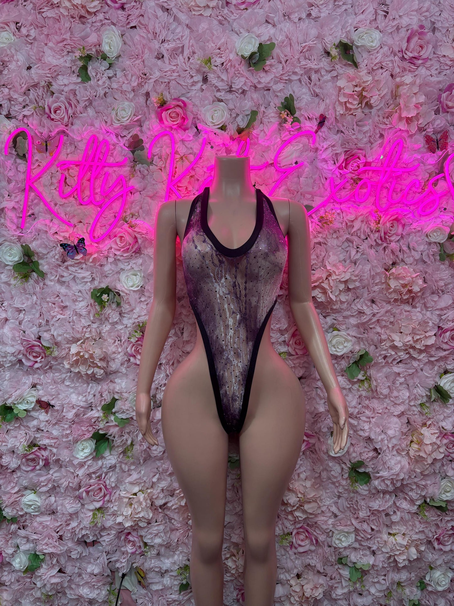 Dancewear One Piece Black Fade -  Exotic Dancewear  Elegant and Sexy Evening Dress for Performers, Events, or Special Occasions