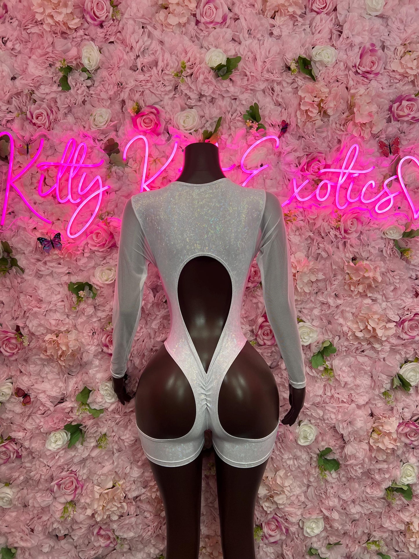 Bottlegirl One-Piece Crushed Metallic Bodysuit | Bartender Clubwear |  Dancewear Festival Wear Waitress