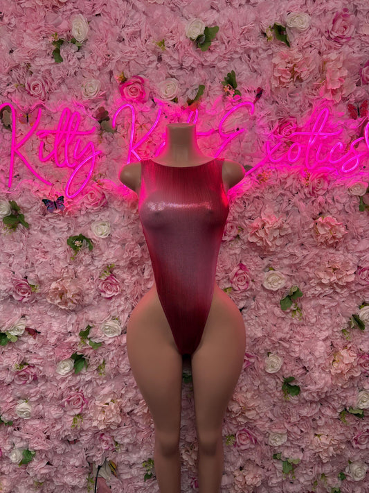 Festival Outfit One Piece Pink -  Exotic Dancewear  Elegant and Sexy Evening Dress for Performers, Events, or Special Occasions