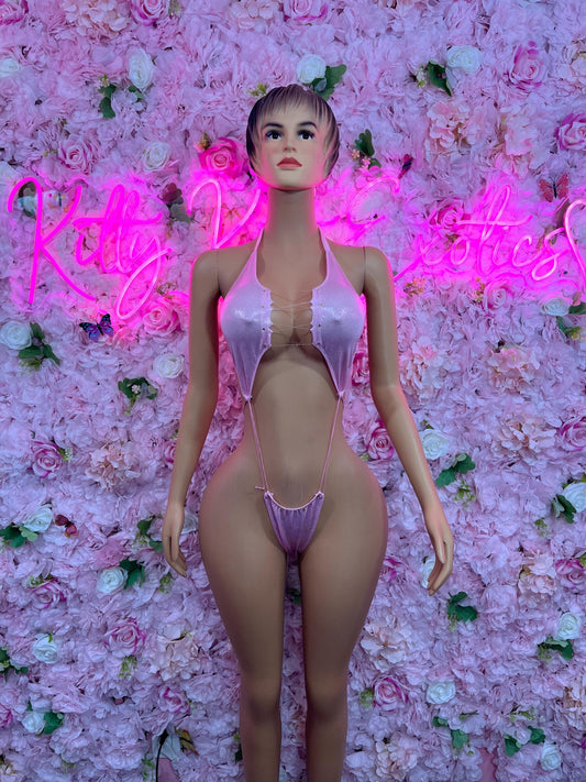 Exotic Dancewear Bottlegirl One-Piece Pink  Slingshot  Exotic Dancewear for Performers, Raves, or Night Out | Bottle girl Outfits