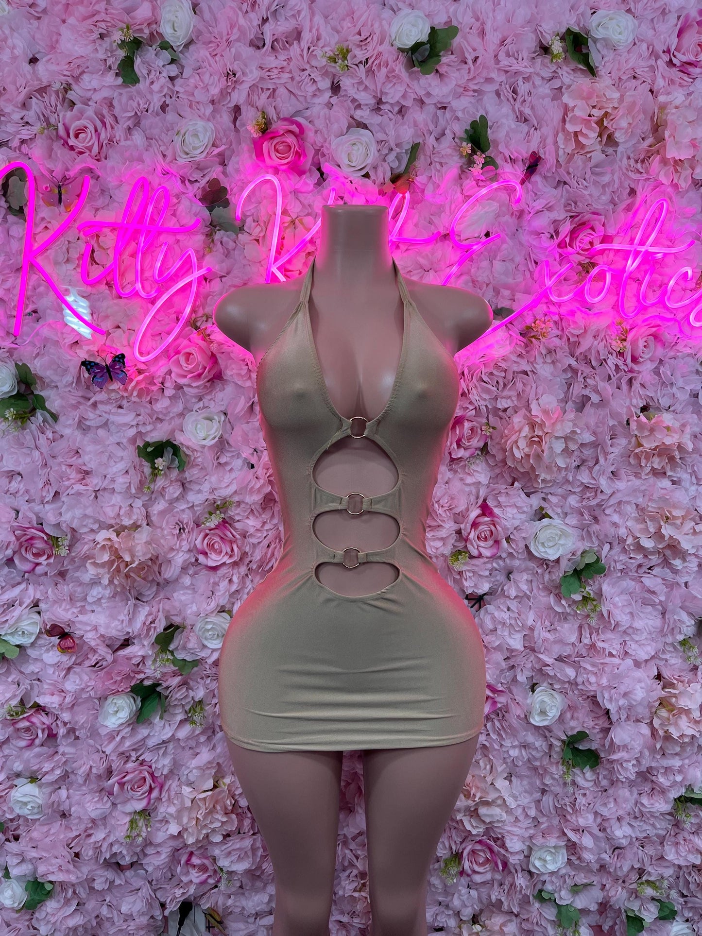 Gold  Dress  Sexy Clubwear & Dancewear for Raves, Parties, or Festivals | Bold and Eye-Catching Outfit