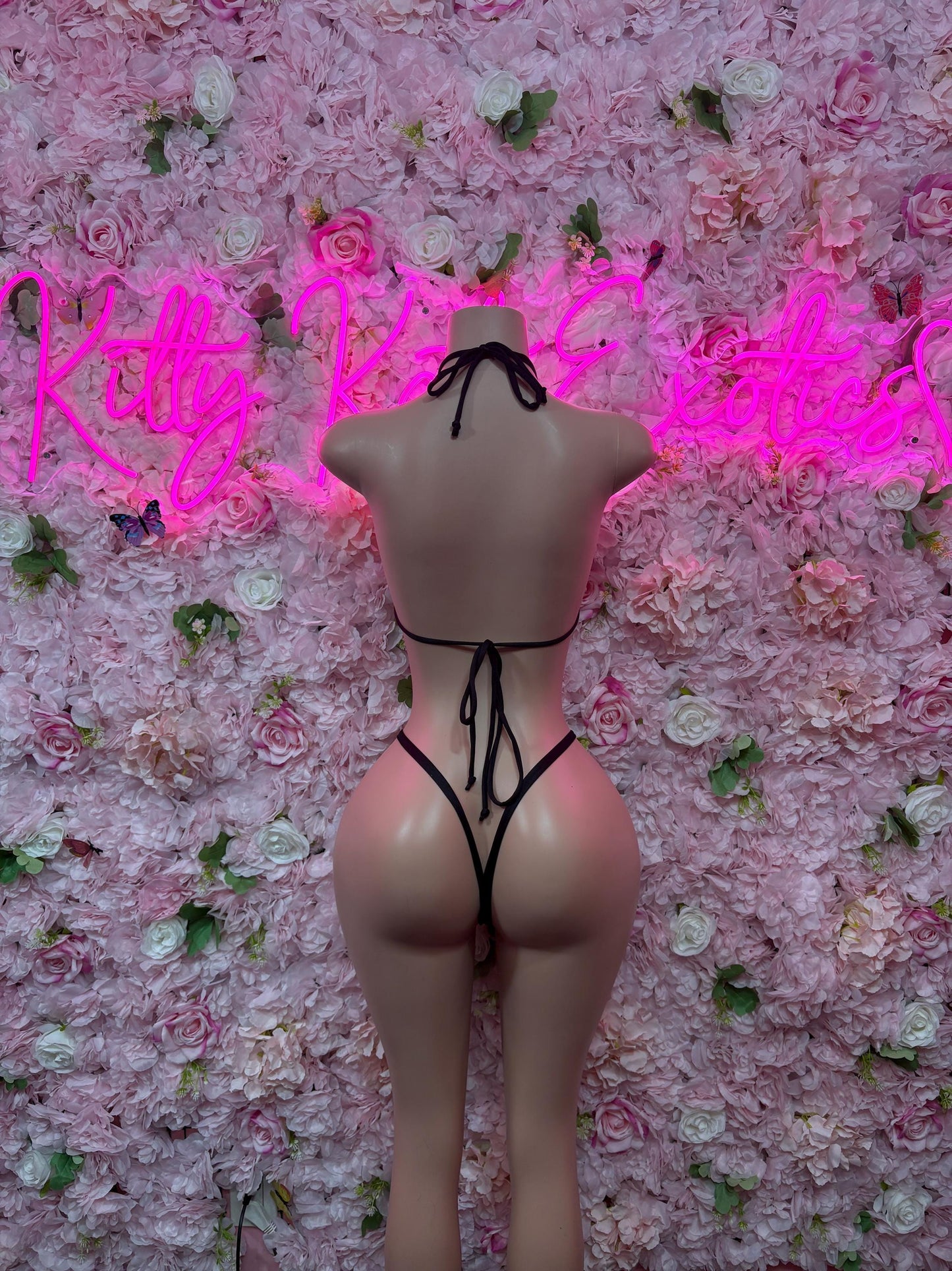 Womens Clothing Two Piece Black Bikini -  Exotic Dancewear  Elegant and Sexy Evening Dress for Performers, Events, or Special Occasions