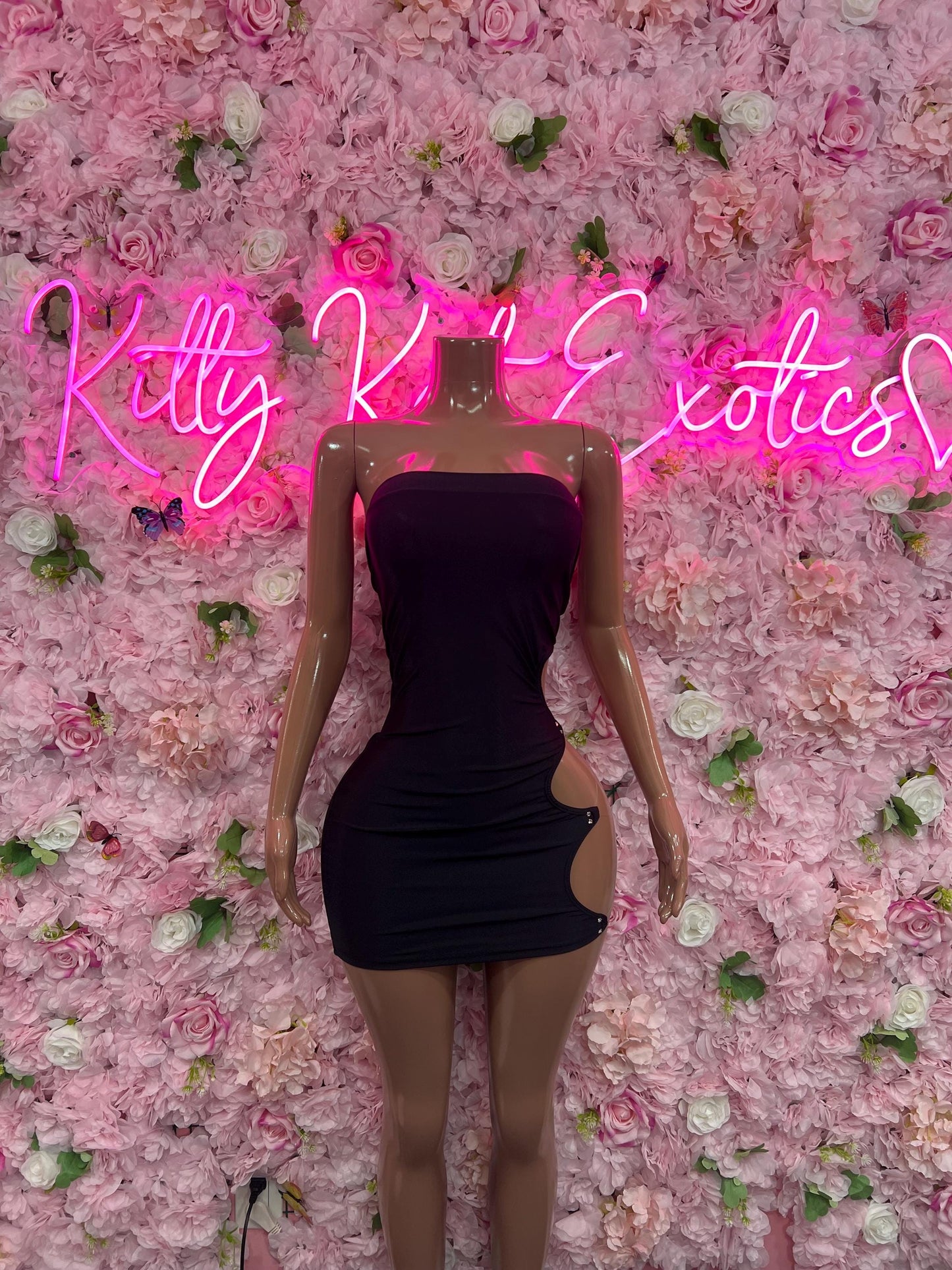 Dress Black  Sexy Party Outfit, Clubwear, or Night Out Fashion | Shiny and Bold Statement Look Womens Clothing