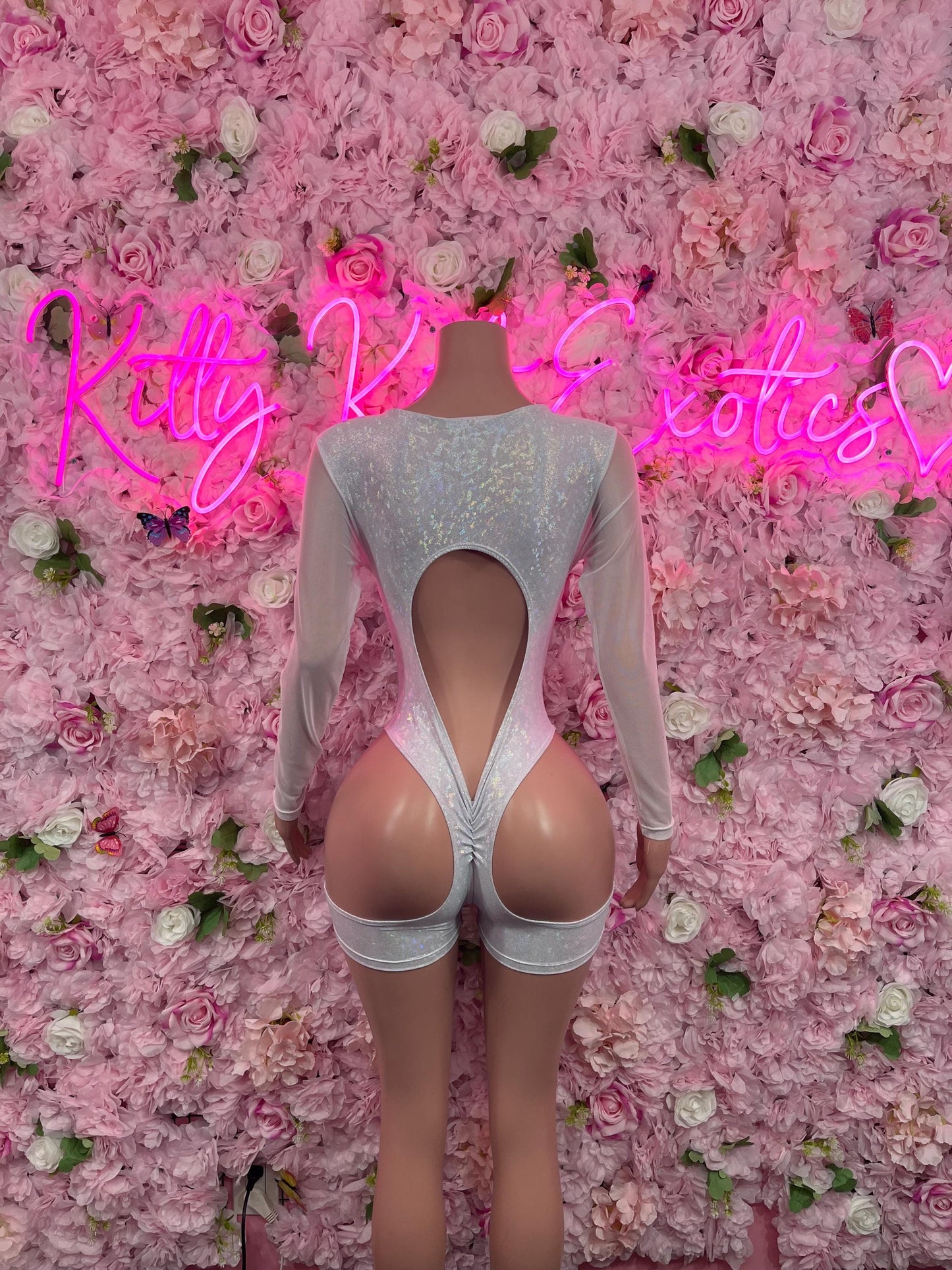 Bottlegirl One-Piece Crushed Metallic Bodysuit | Bartender Clubwear |  Dancewear Festival Wear Waitress