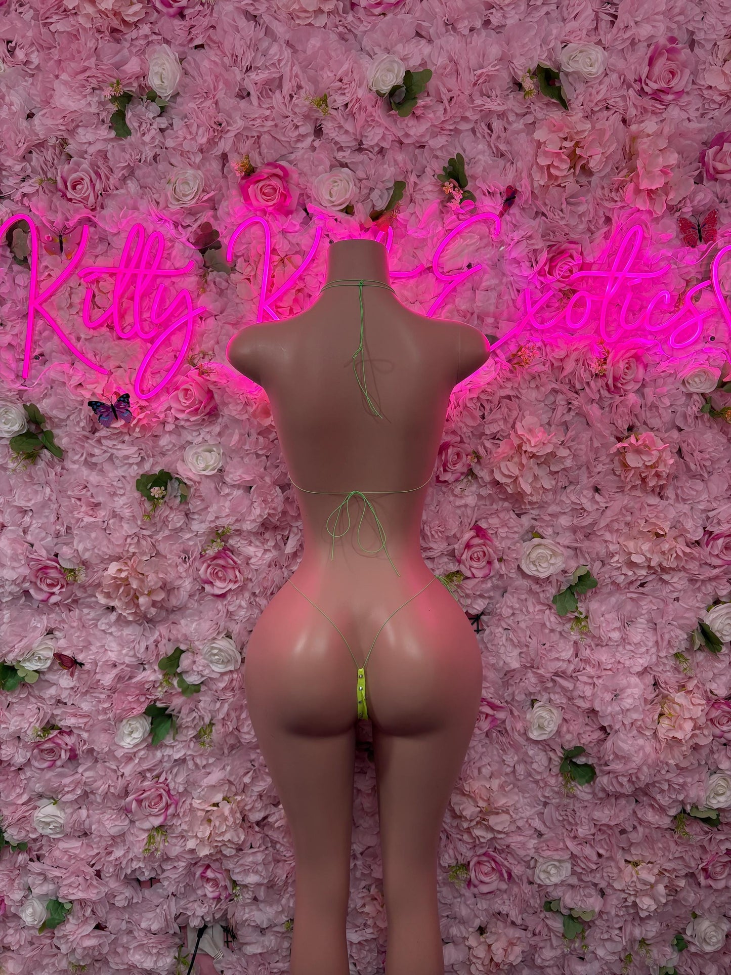 Rave Wear Two-Piece Neon Custom Bikini  Cute Swimsuit Set for Beach, Pool, or Vacation | Exotic Dancewear Festival wear