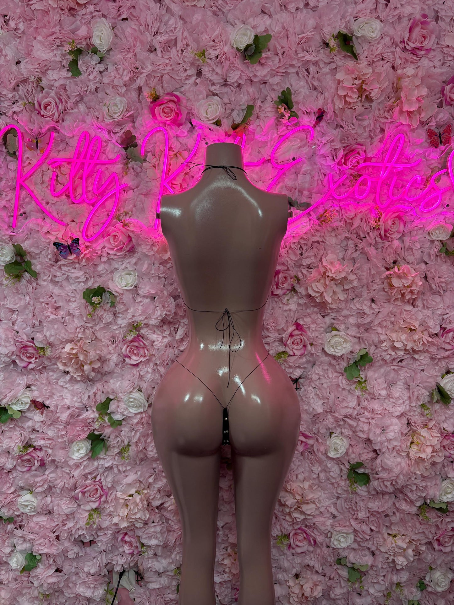 Rave Wear Two-Piece Black Custom Bikini  Cute Swimsuit Set for Beach, Pool, or Vacation | Exotic Dancewear Festival wear