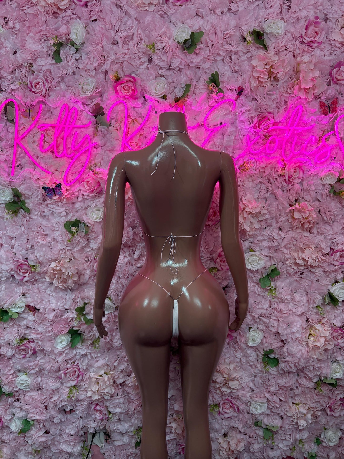 Rave Wear Two-Piece White Custom Bikini  Cute Swimsuit Set for Beach, Pool, or Vacation | Exotic Dancewear Festival wear