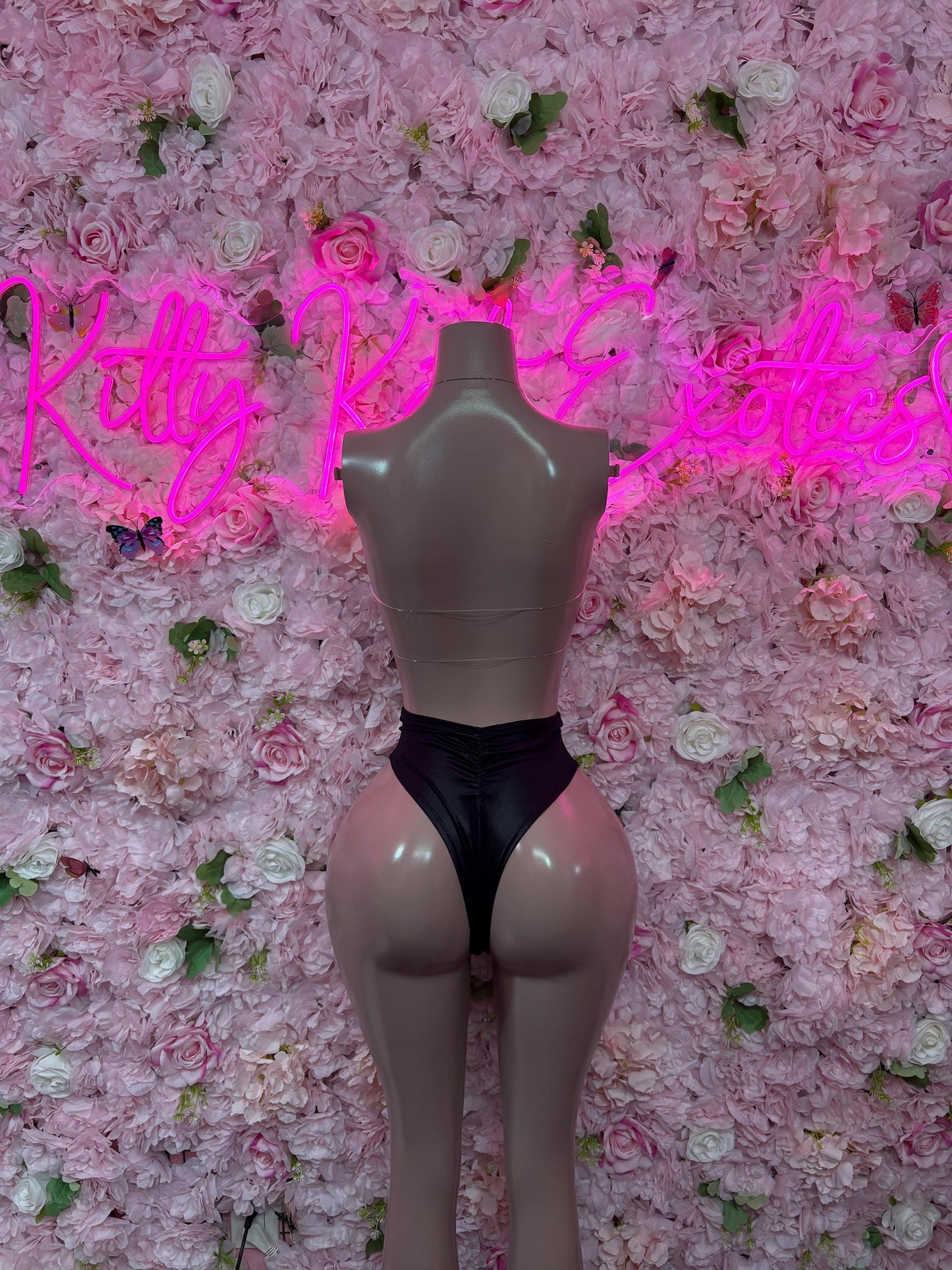 Bottlegirl Two Piece Black Bodysuit -  Exotic Dancewear  Elegant and Sexy Evening Dress for Performers, Events, or Special Occasions