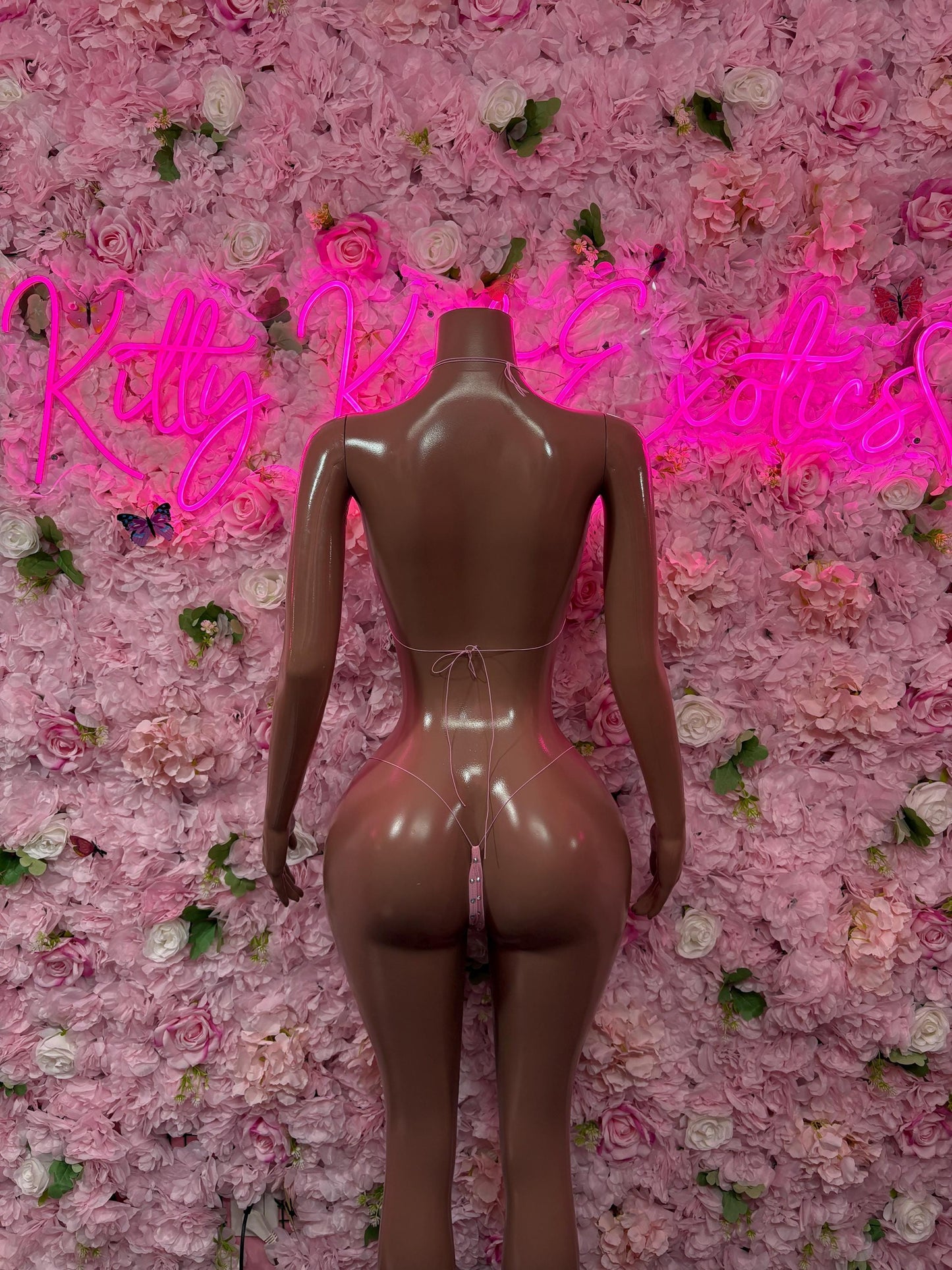 Rave Outfit Two-Piece Pink Custom Bikini  Cute Swimsuit Set for Beach, Pool, or Vacation | Exotic Dancewear Festival wear